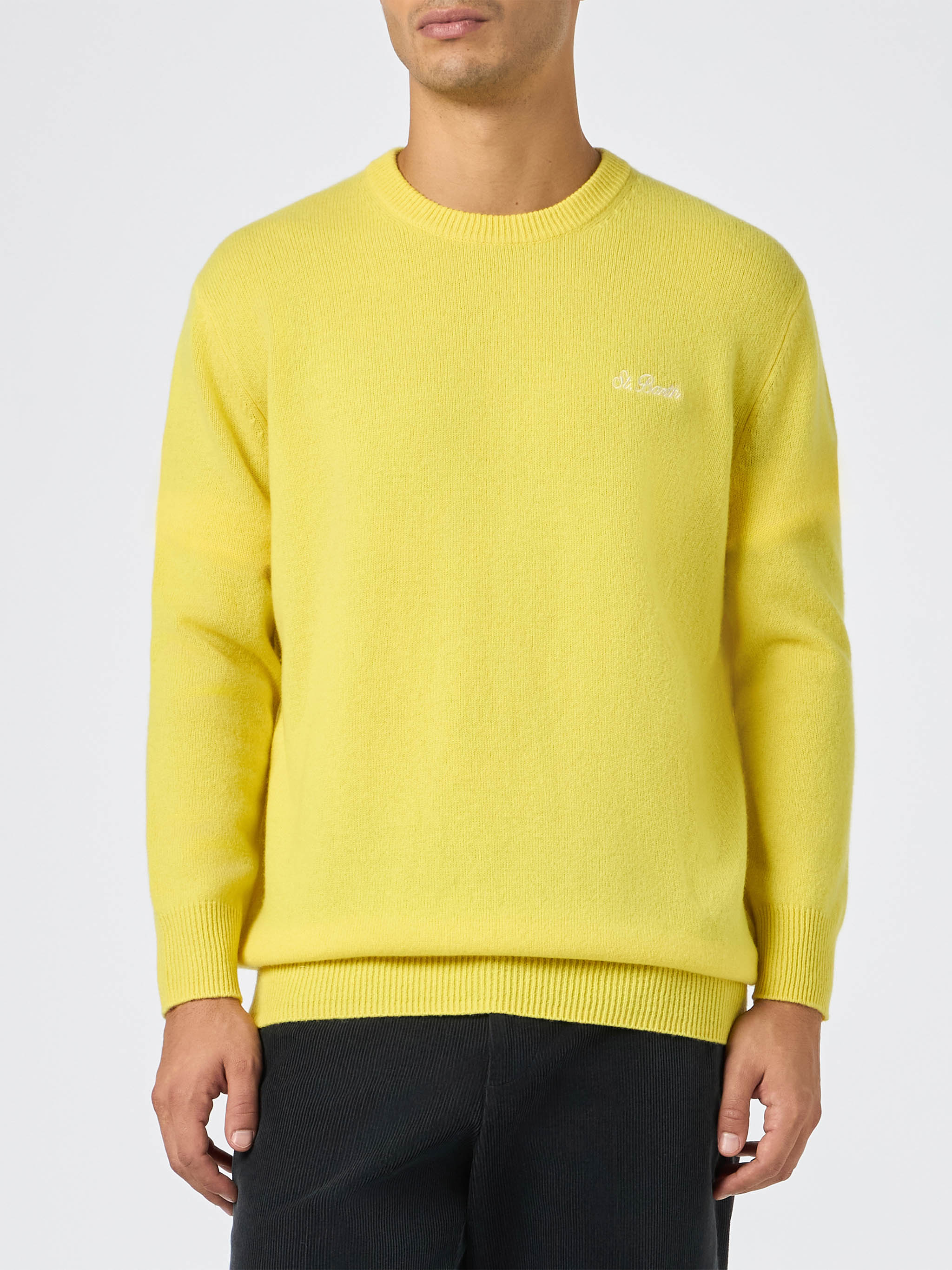 Maglione Regent in lambswool giallo