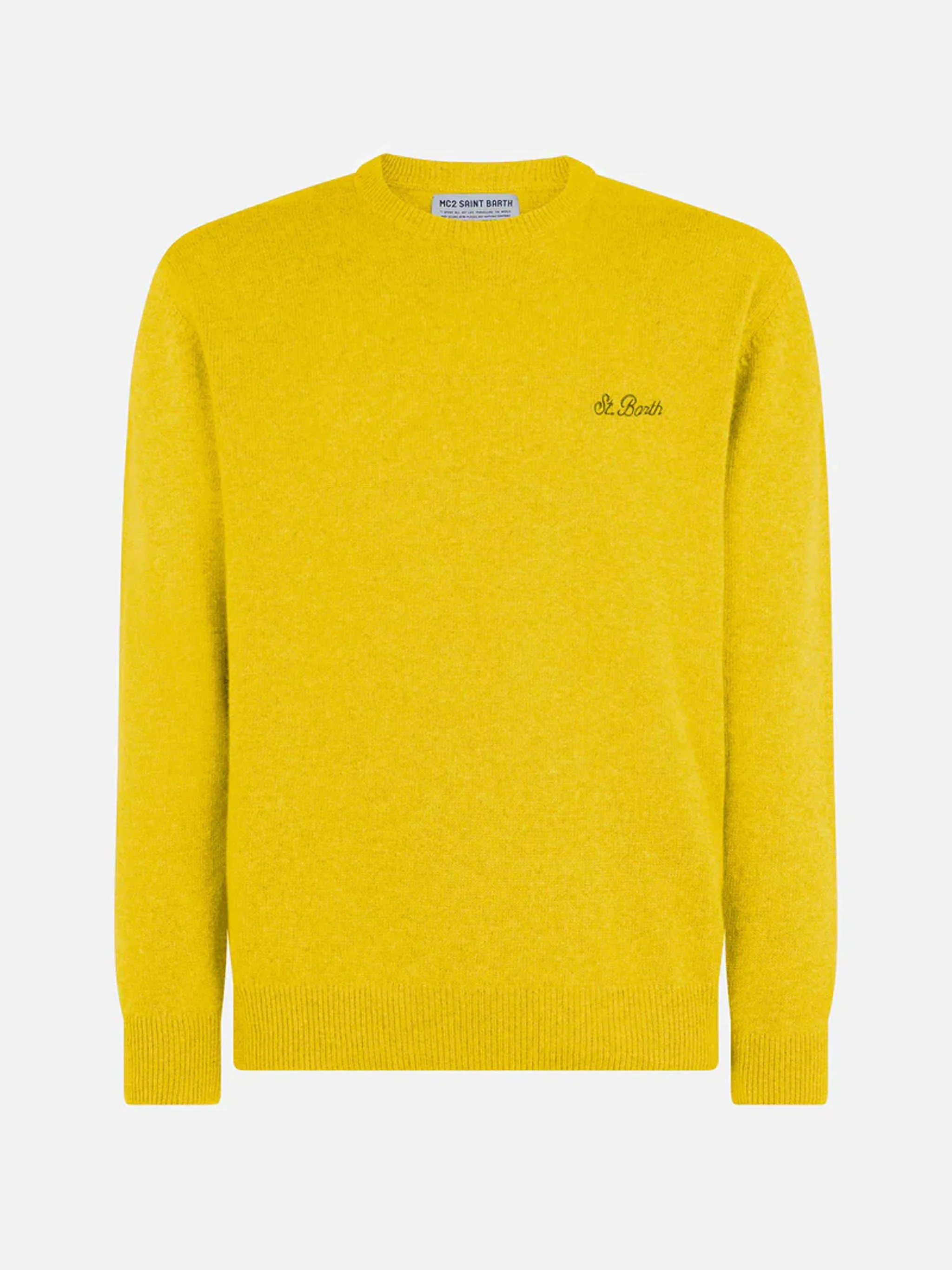 Maglione Regent in lambswool giallo - Image 4