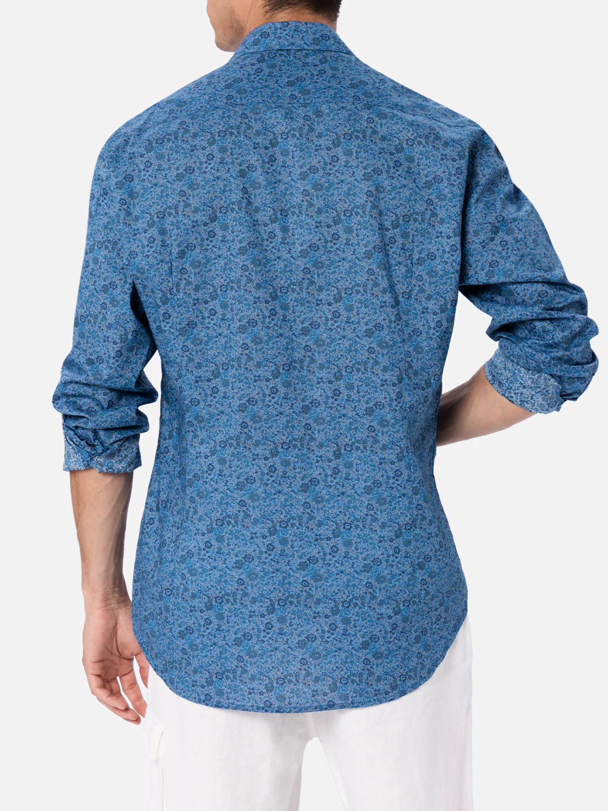 Camicia Sikelia in cotone mussola e stampa Emma & Georgina | Special Edition - Image 3