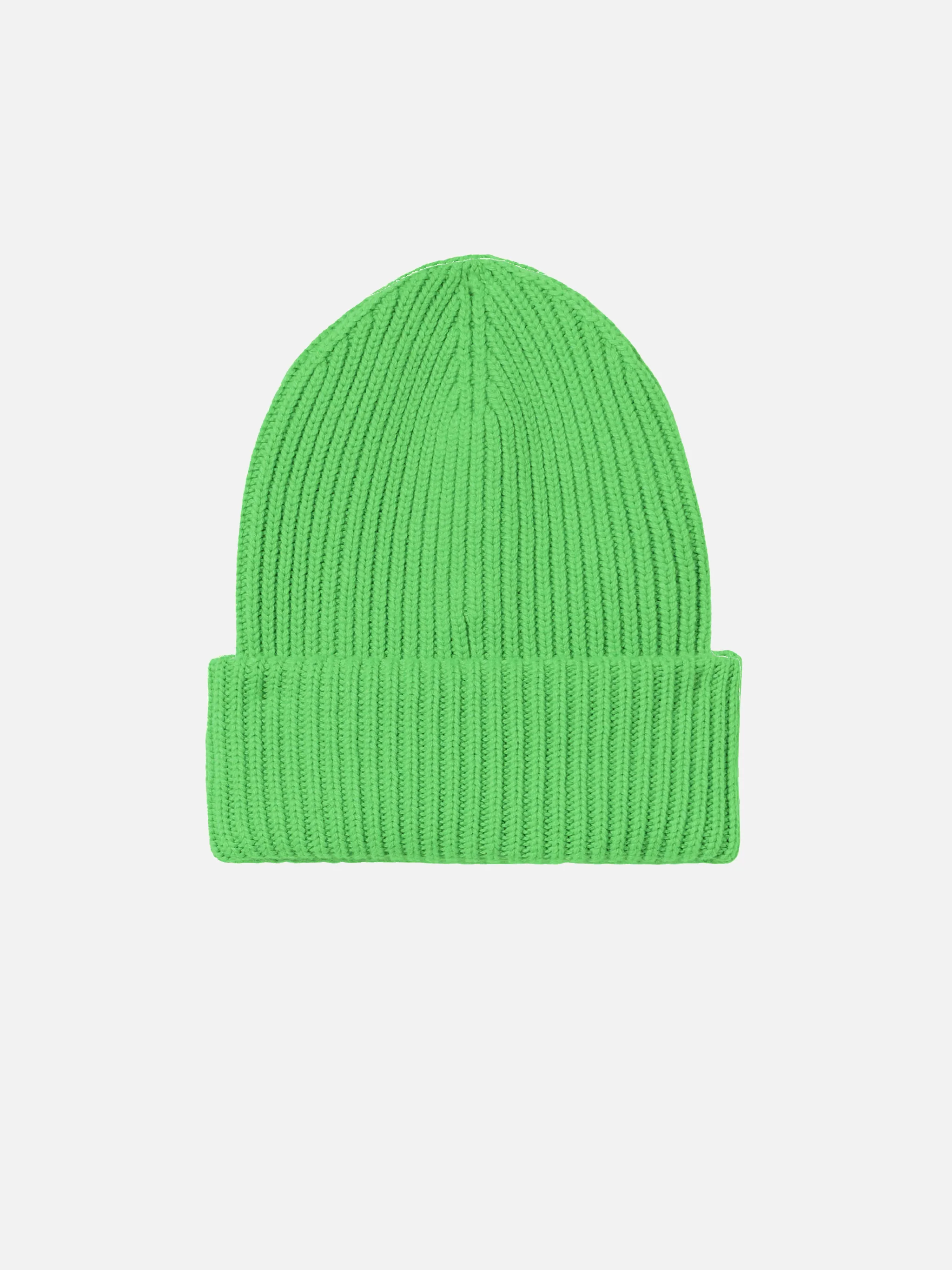 Berretto verde fluo berry a coste con patch Saint Barth - Image 3