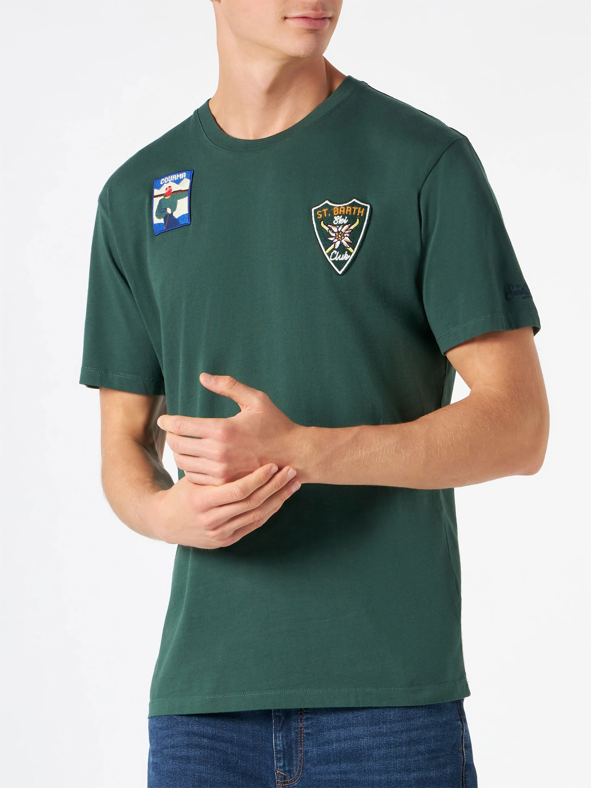 T-shirt Arnott con patch multicolor - Image 3