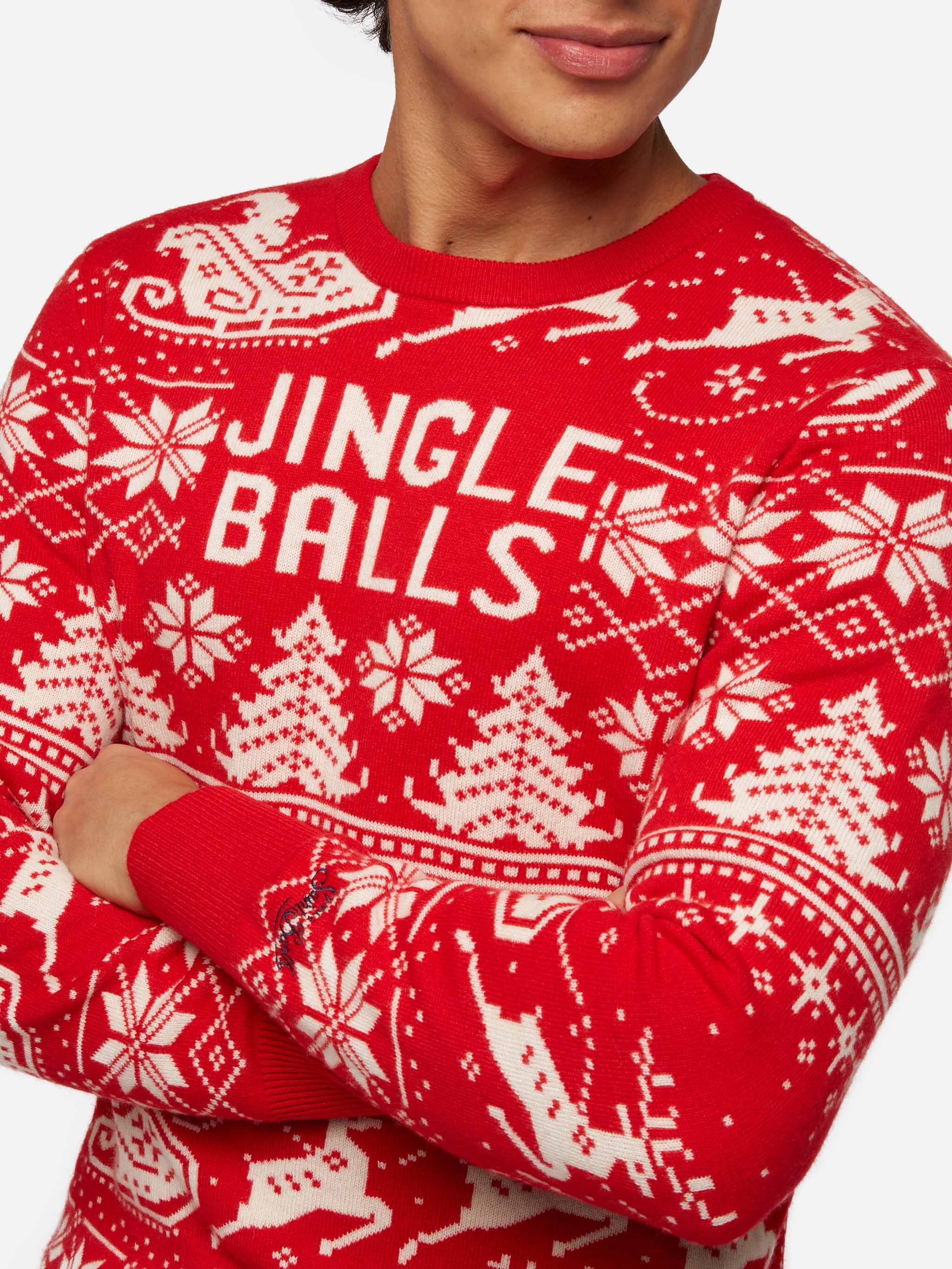 Maglione Fairs Isle Heron con jacquard Jingle Balls - Image 2