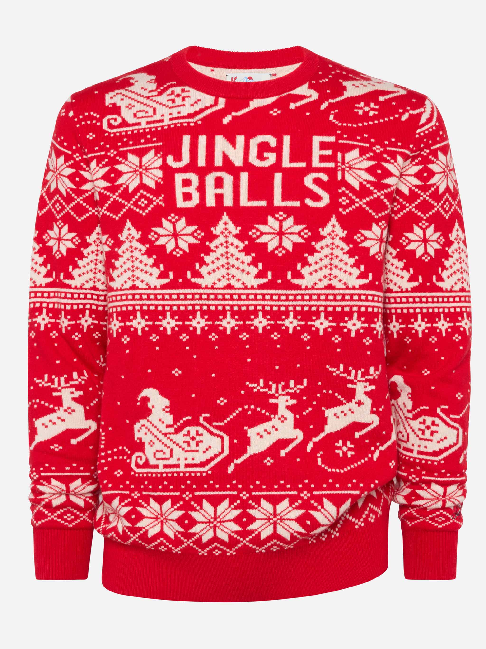 Maglione Fairs Isle Heron con jacquard Jingle Balls - Image 4