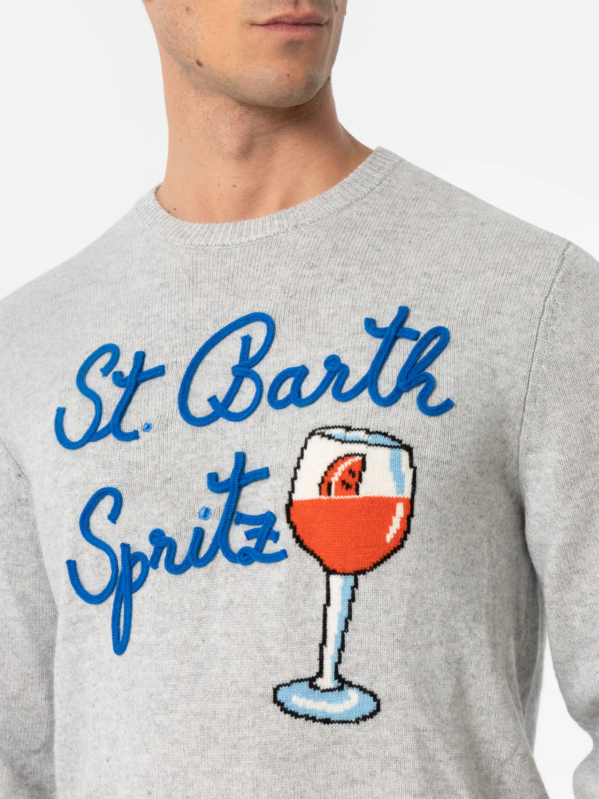 Maglione girocollo Heron con jacquard Spritz - Image 2