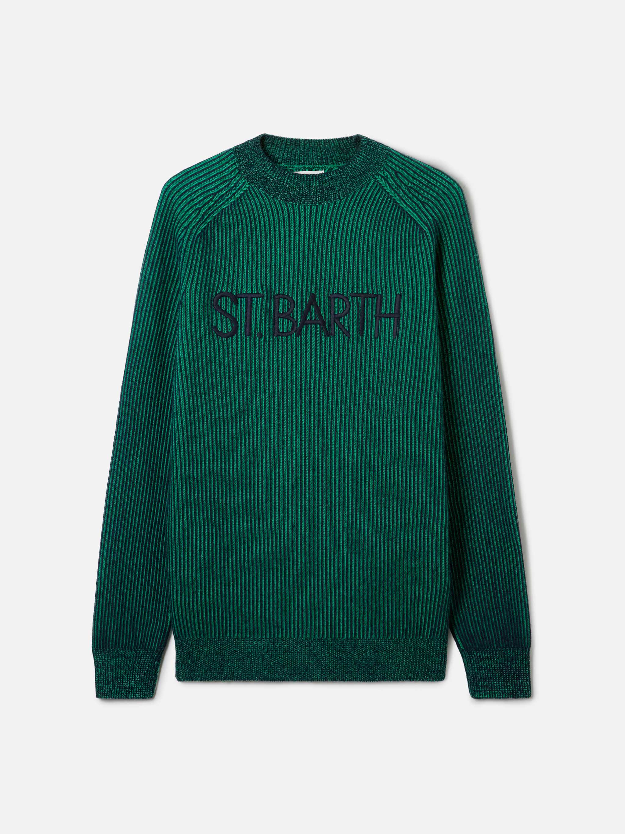 Maglia Davos mezzo collo alto a coste con ricamo St. Barth - Image 5