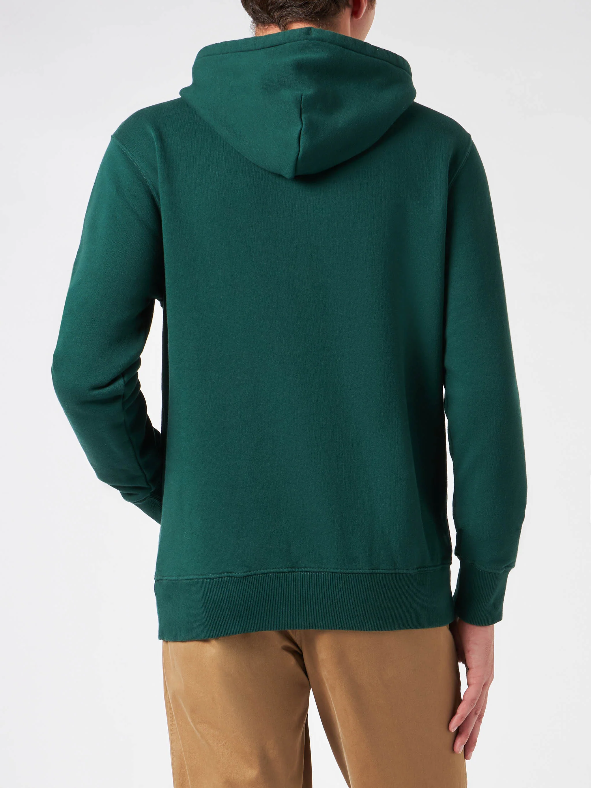 Felpa Tribeca cappuccio patch verde - Image 3