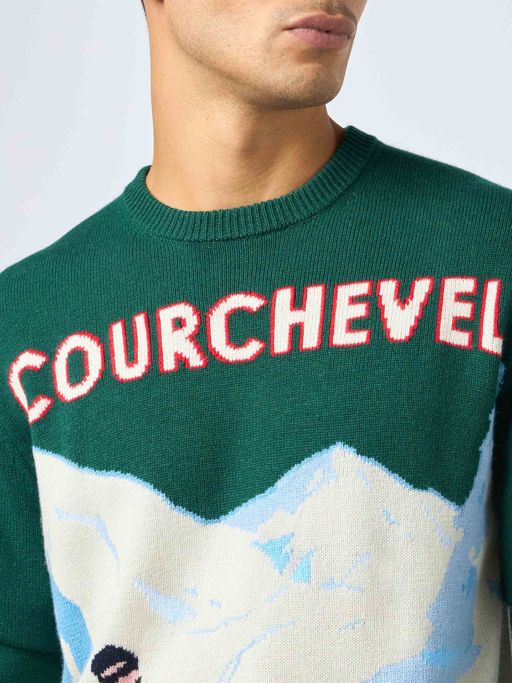 Maglione girocollo Heron con jacquard cartolina Courchevel - Image 2