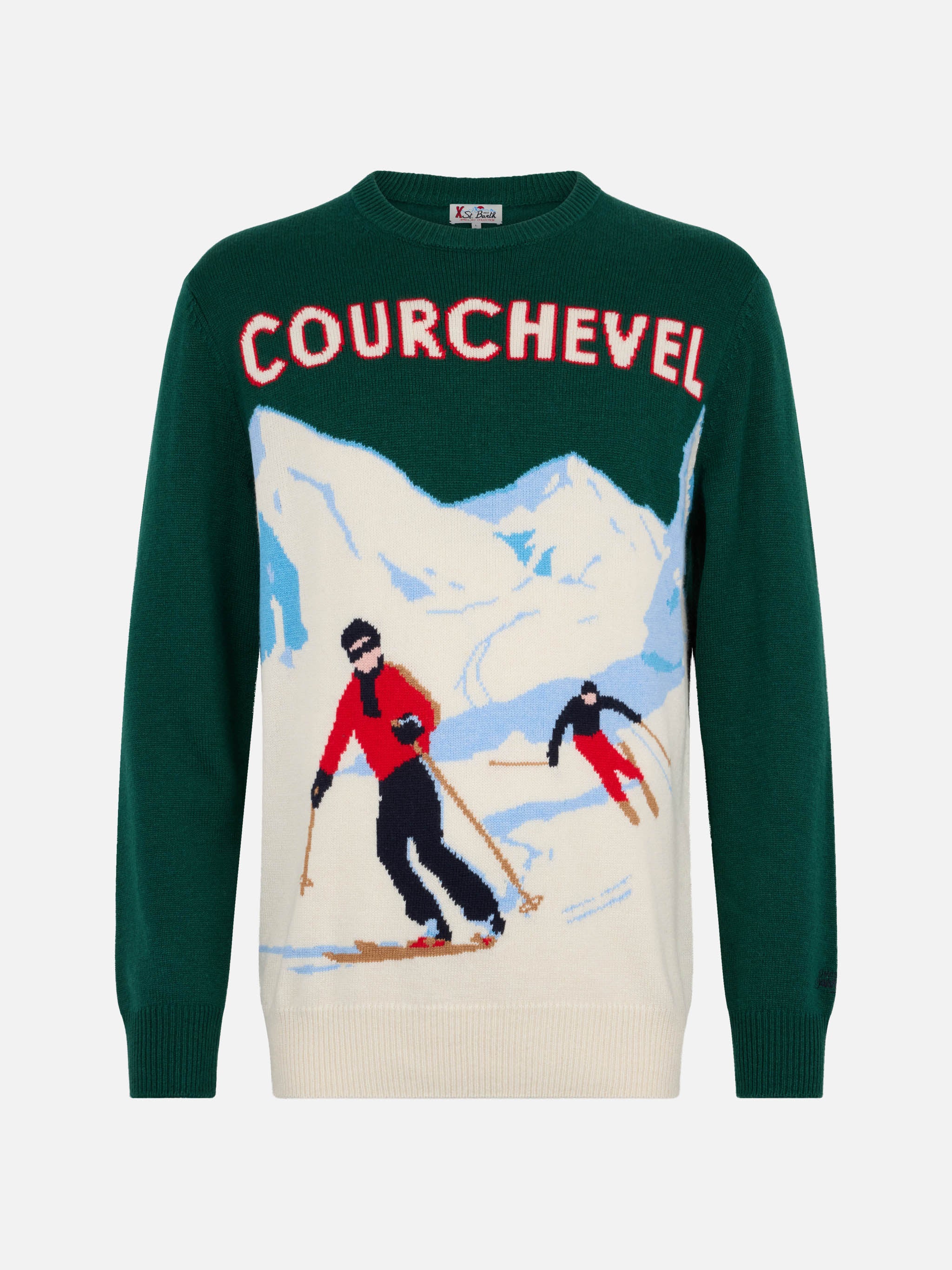 Maglione girocollo Heron con jacquard cartolina Courchevel - Image 4