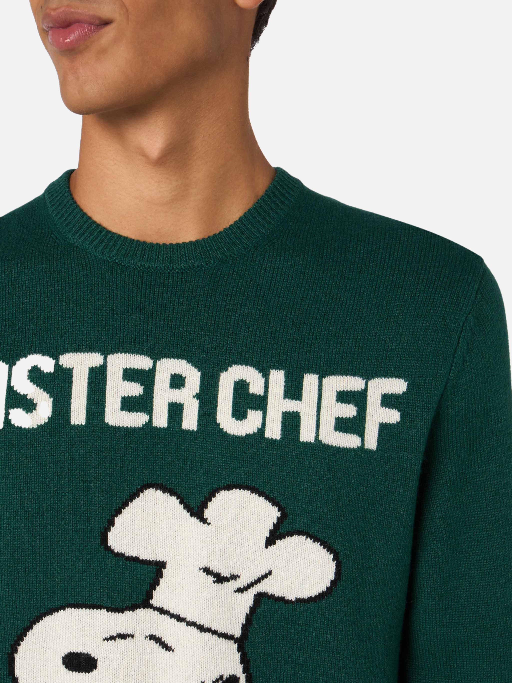 Maglione girocollo Heron con Snoopy chef jacquard | SNOOPY PEANUTS SPECIAL EDITION - Image 2
