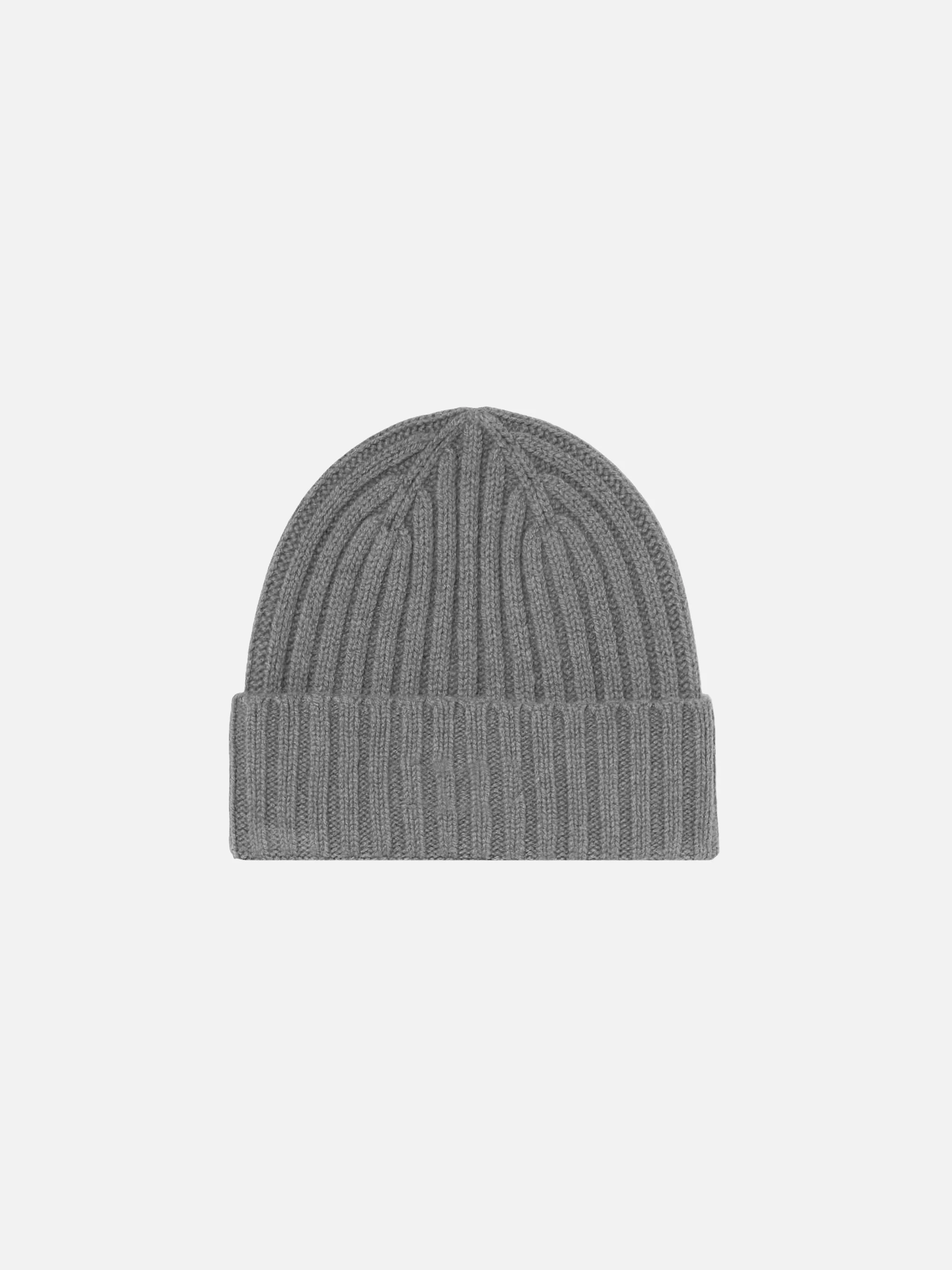 Cappello Wengen in misto cashmere grigio con ricamo - Image 2