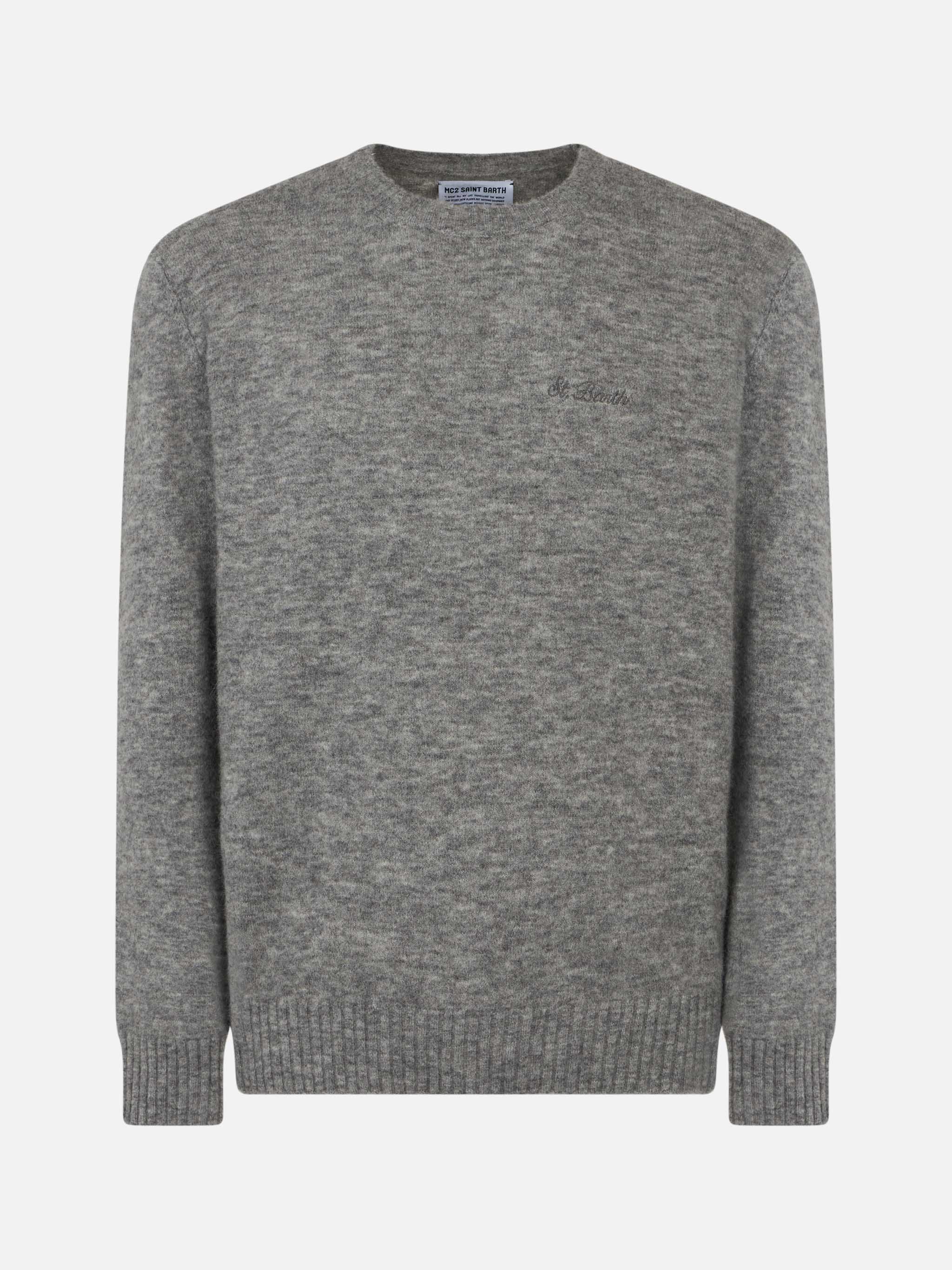 Maglia Heron lana stretch grigio mélange - Image 4