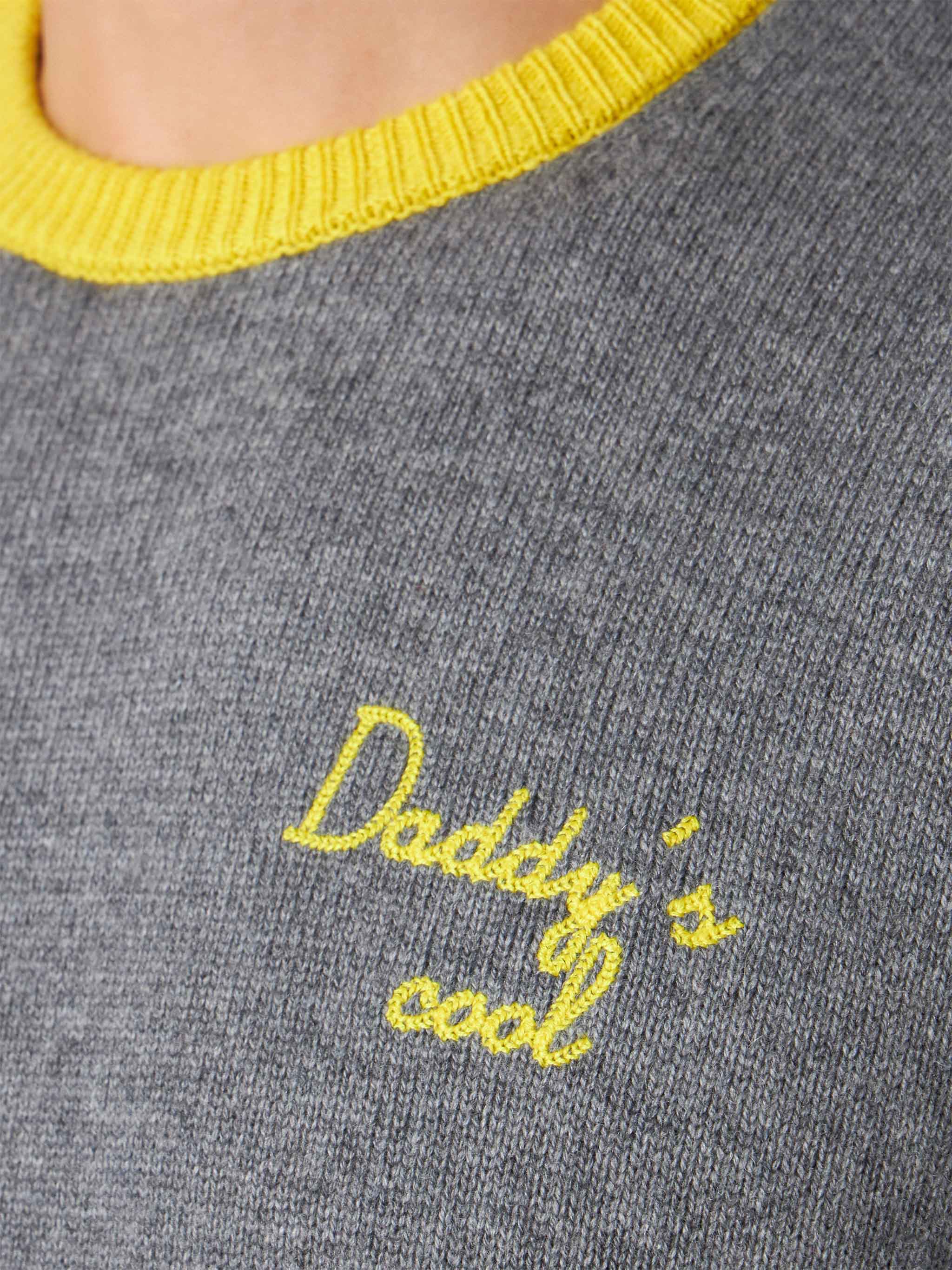 Maglione girocollo Heron con ricamo Daddy's cool - Image 2