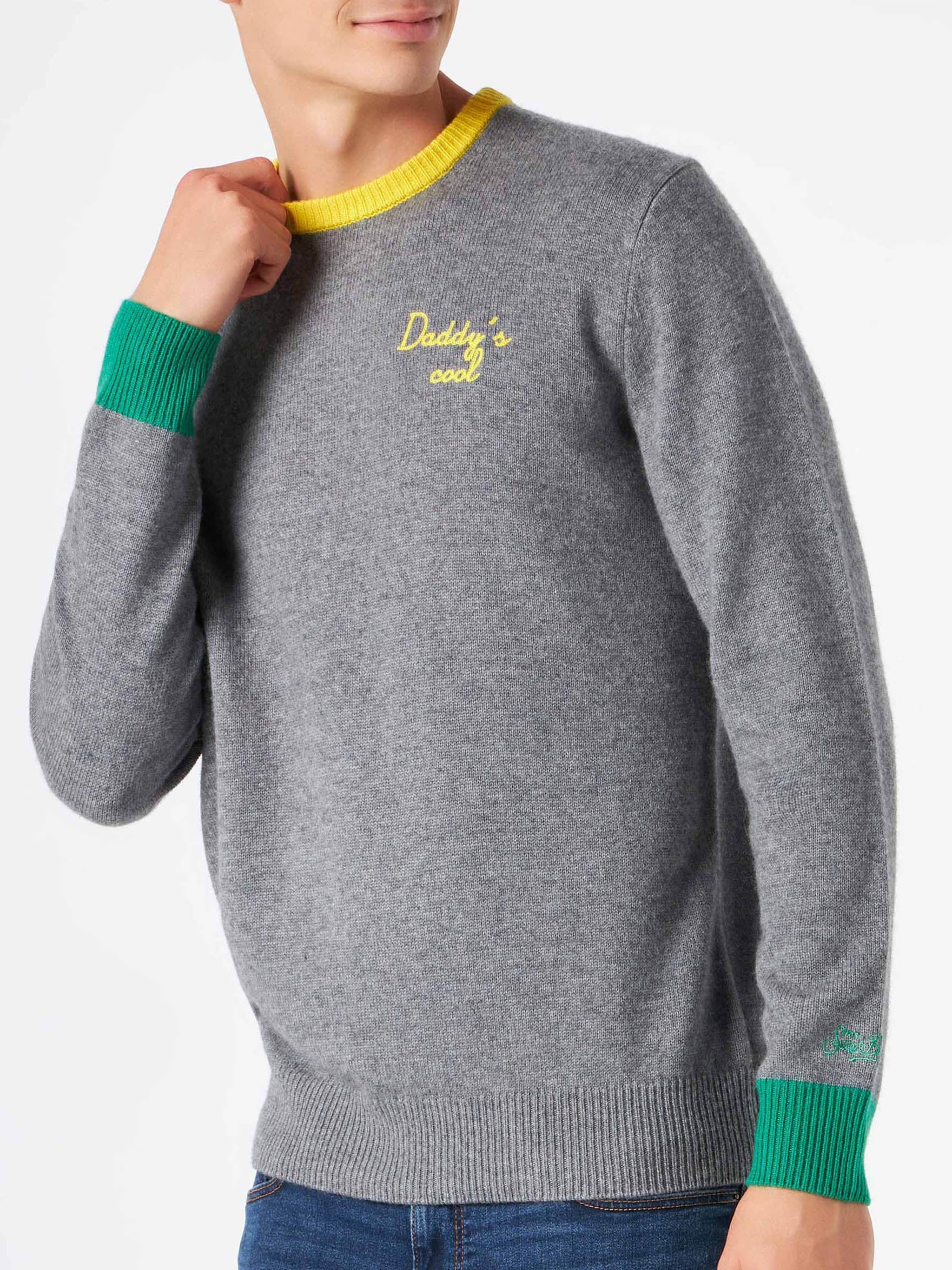 Maglione girocollo Heron con ricamo Daddy's cool - Image 4