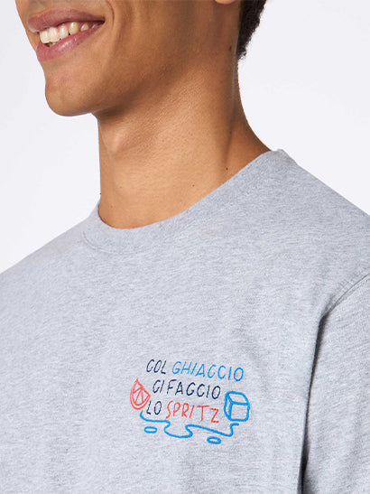 T-shirt Arnott con ricamo Col ghiaccio ci faccio lo Spritz | Special Edition - Image 2