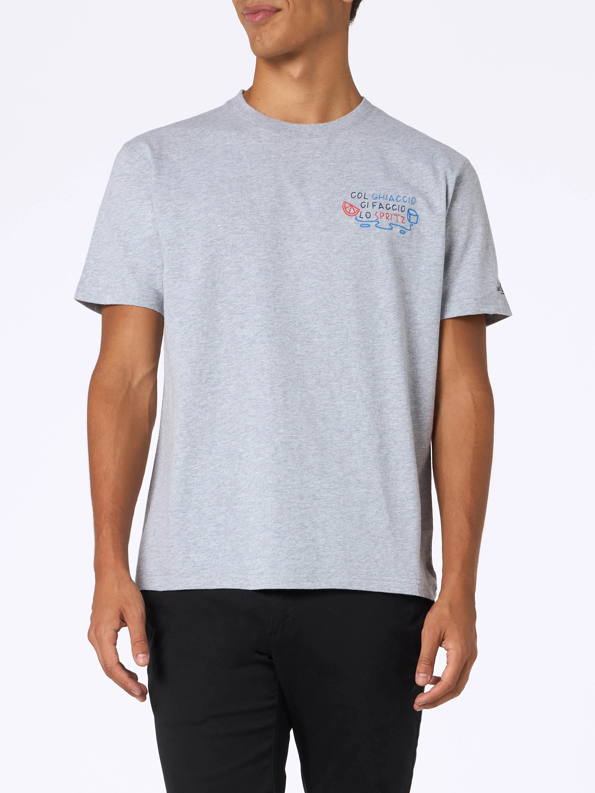 T-shirt Arnott con ricamo Col ghiaccio ci faccio lo Spritz | Special Edition - Image 3