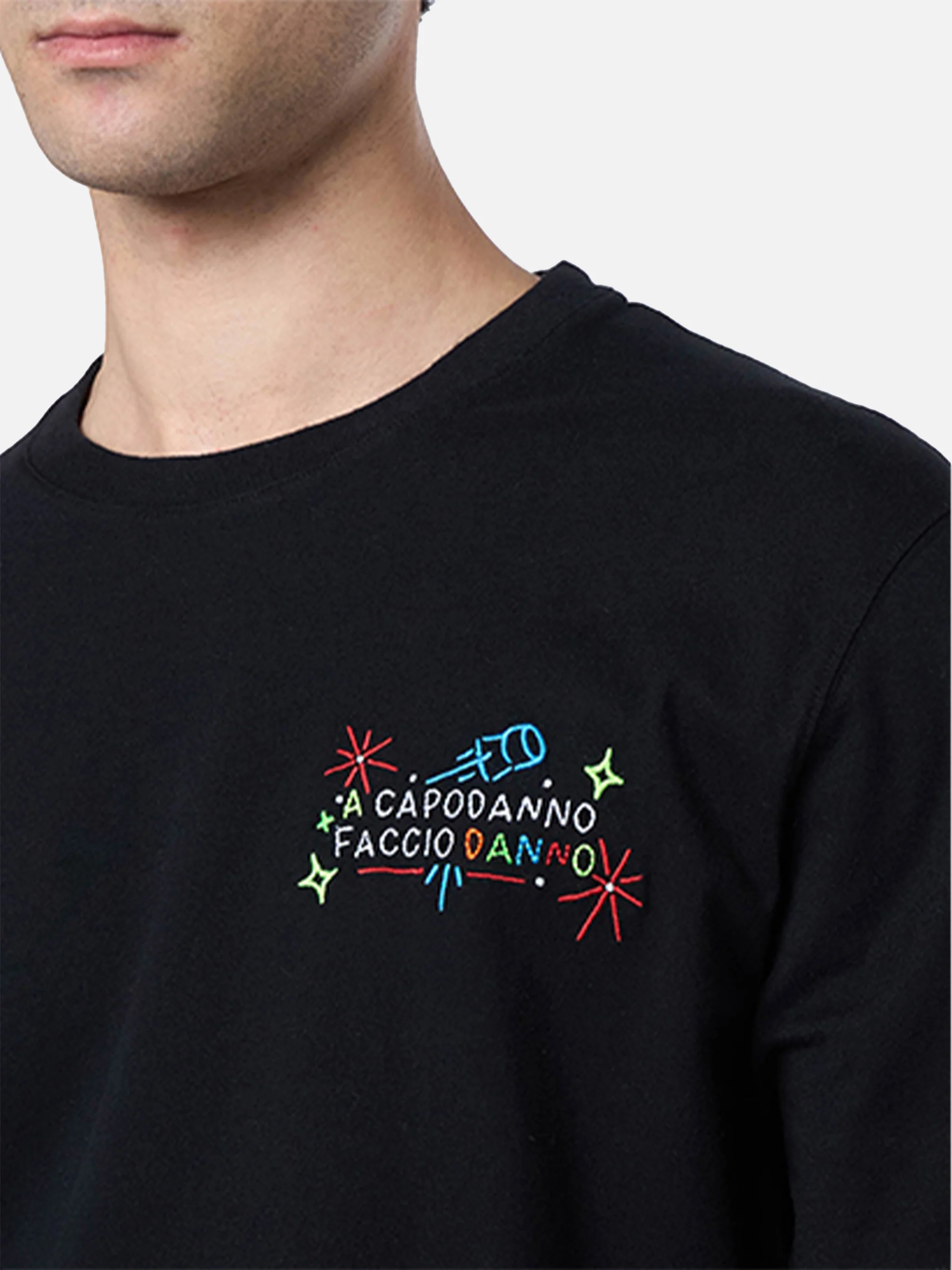 T-shirt Arnott con ricamo Capodanno faccio danno | Special Edition - Image 2