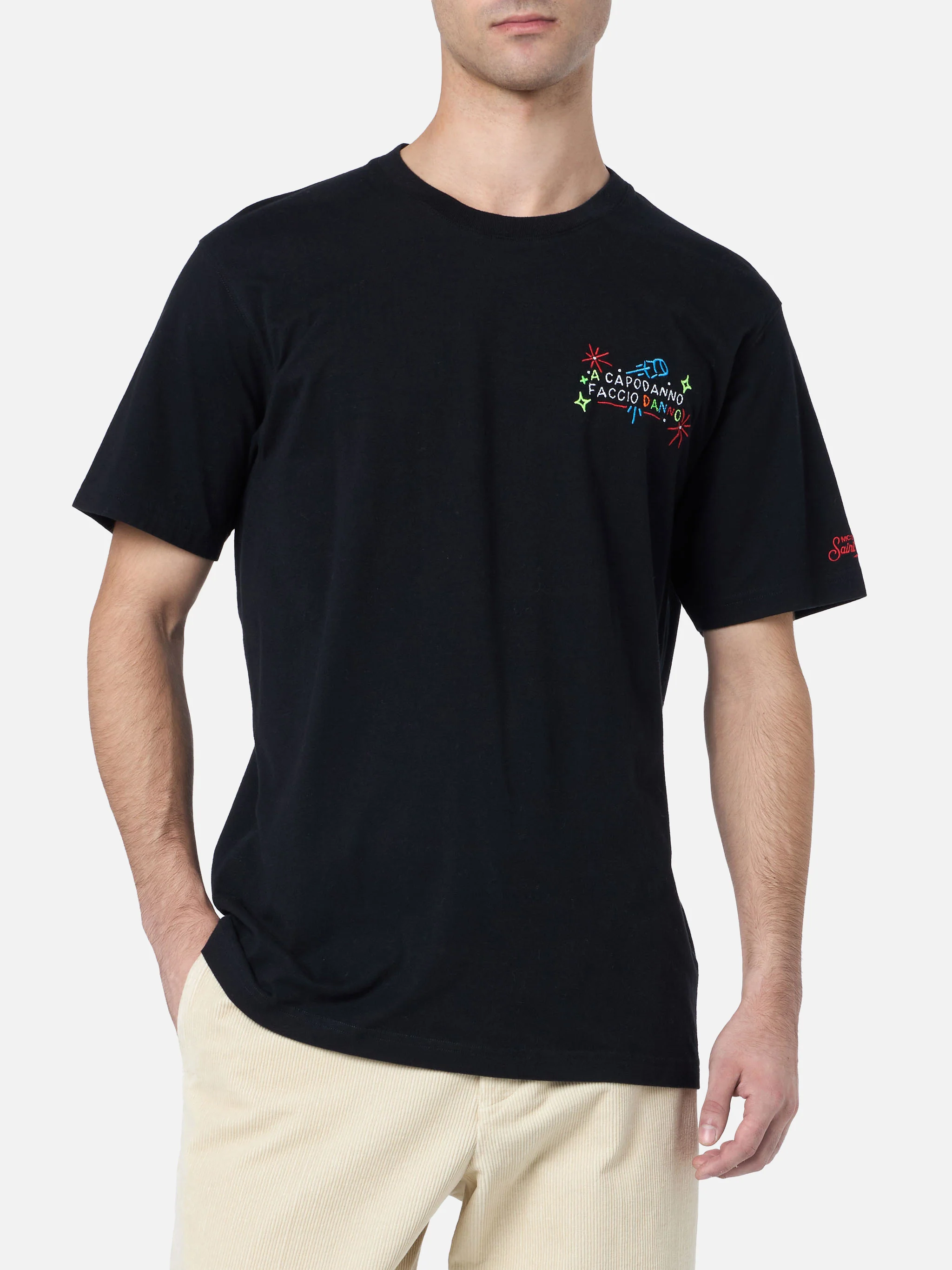 T-shirt Arnott con ricamo Capodanno faccio danno | Special Edition - Image 3