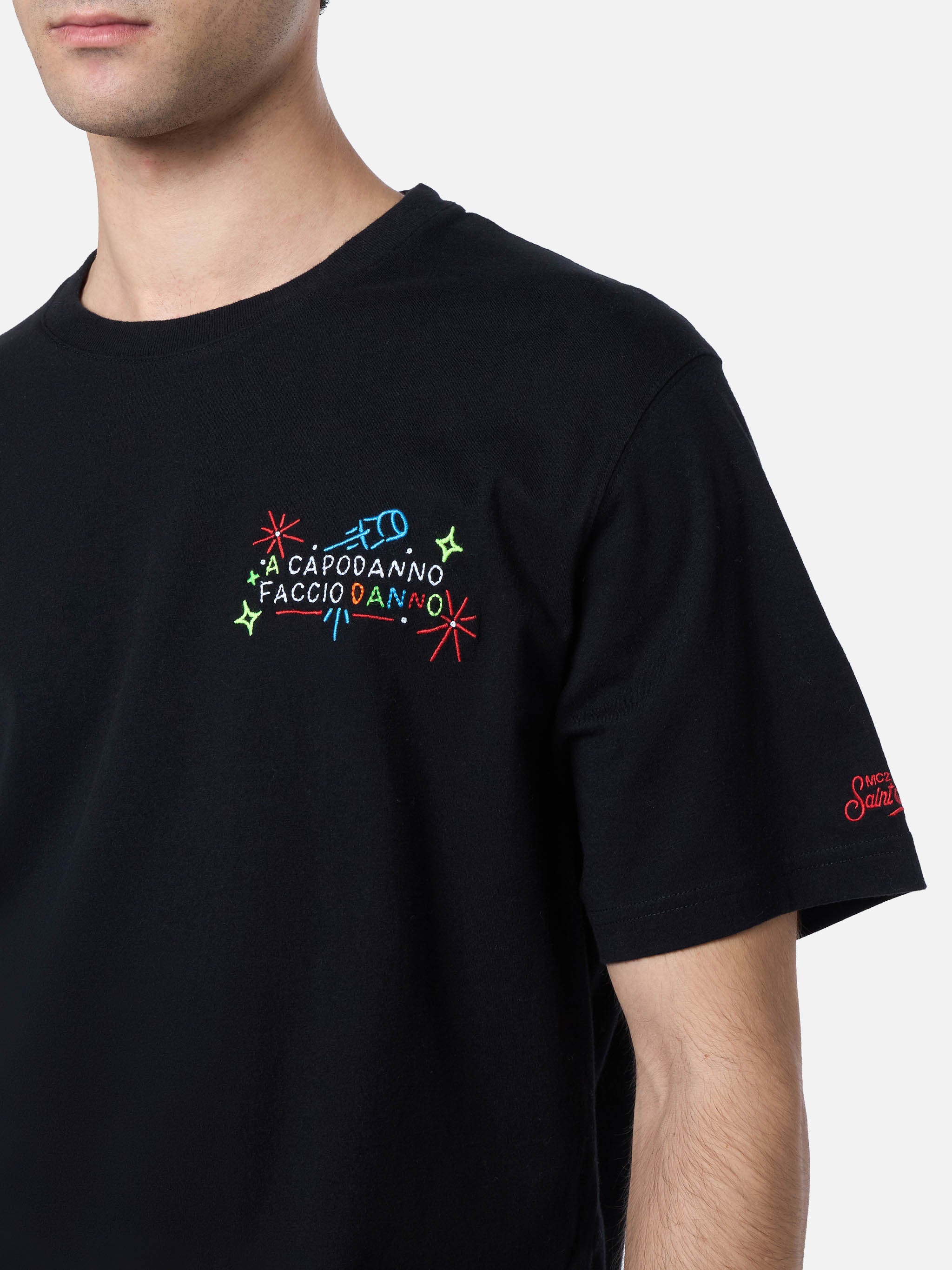 T-shirt Arnott con ricamo Capodanno faccio danno | Special Edition - Image 4