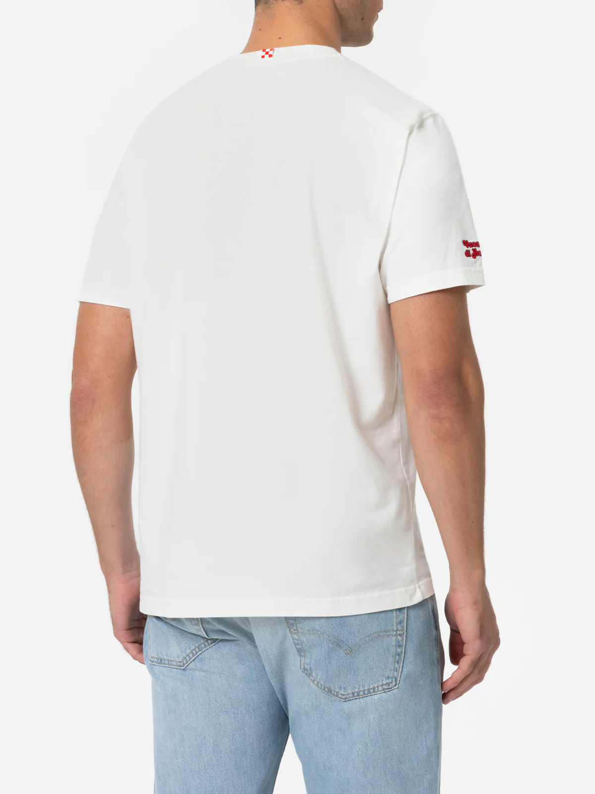 T-shirt Arnott in cotone pesante ricamo Sole whisky | Special Edition - Image 3
