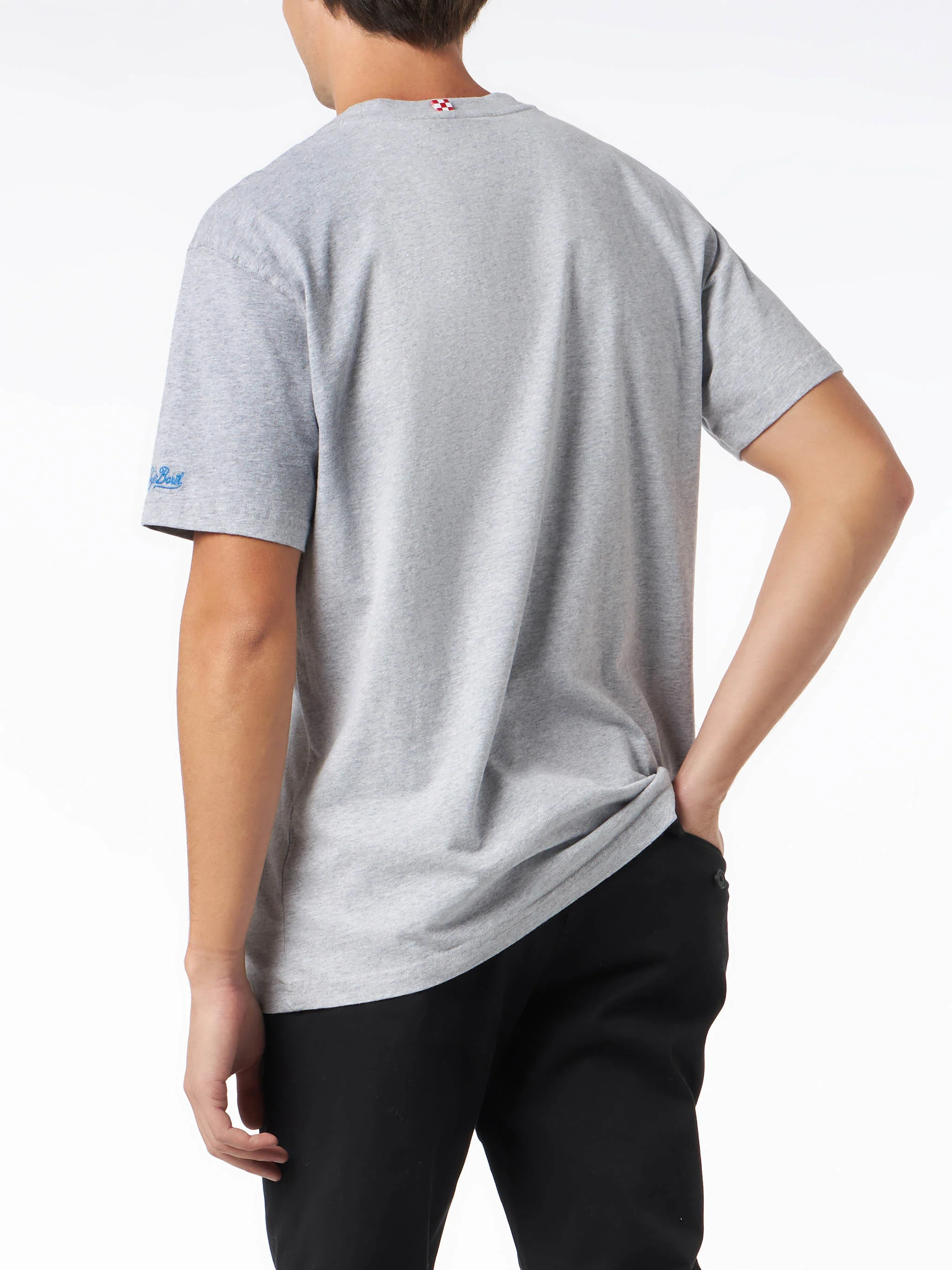 T-shirt in cotone pesante con stampa cocktail Gin Tonic - Image 4