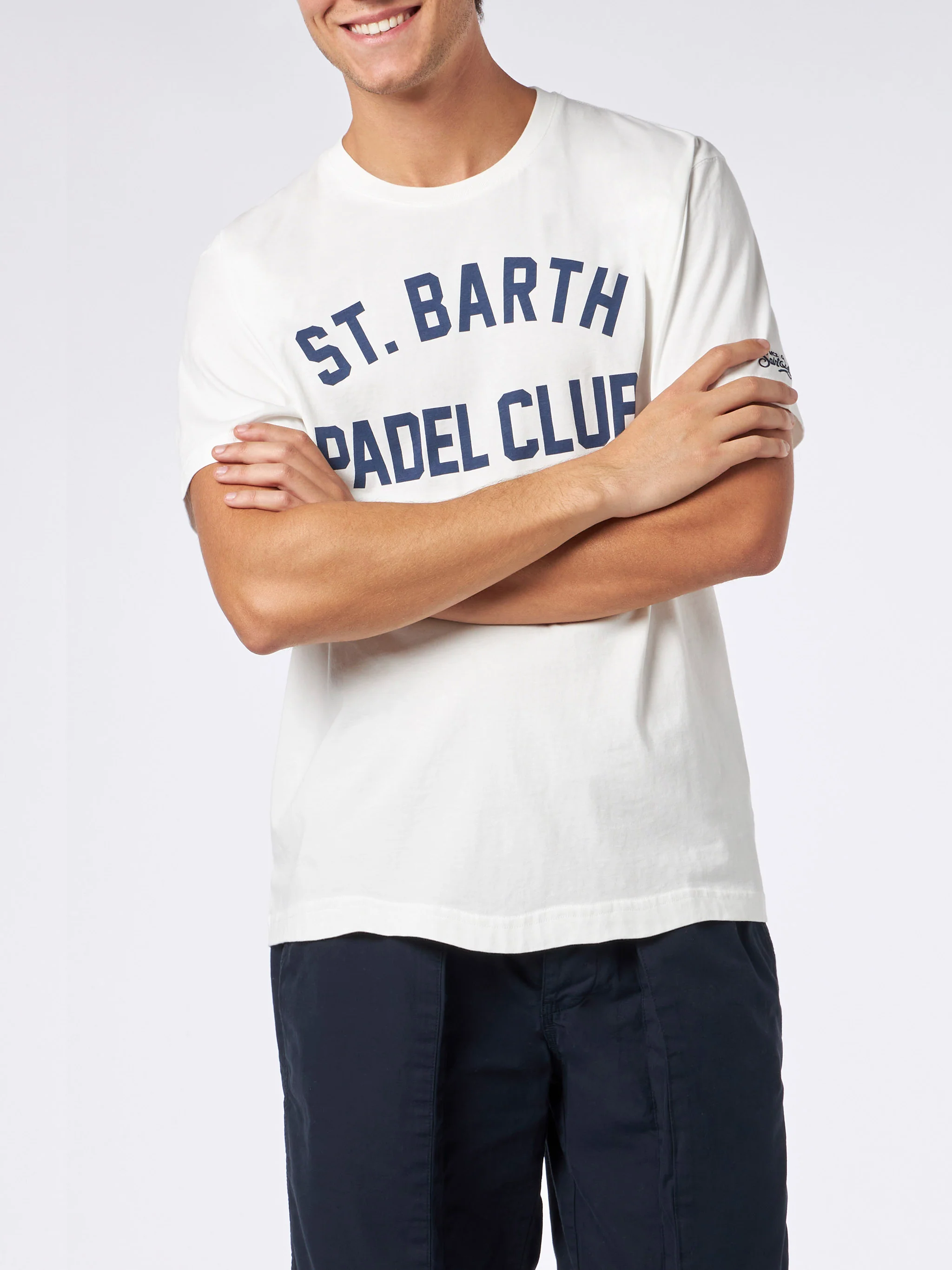 T-shirt Arnott in cotone pesante con stampa St. Barth Padel Club - Image 3