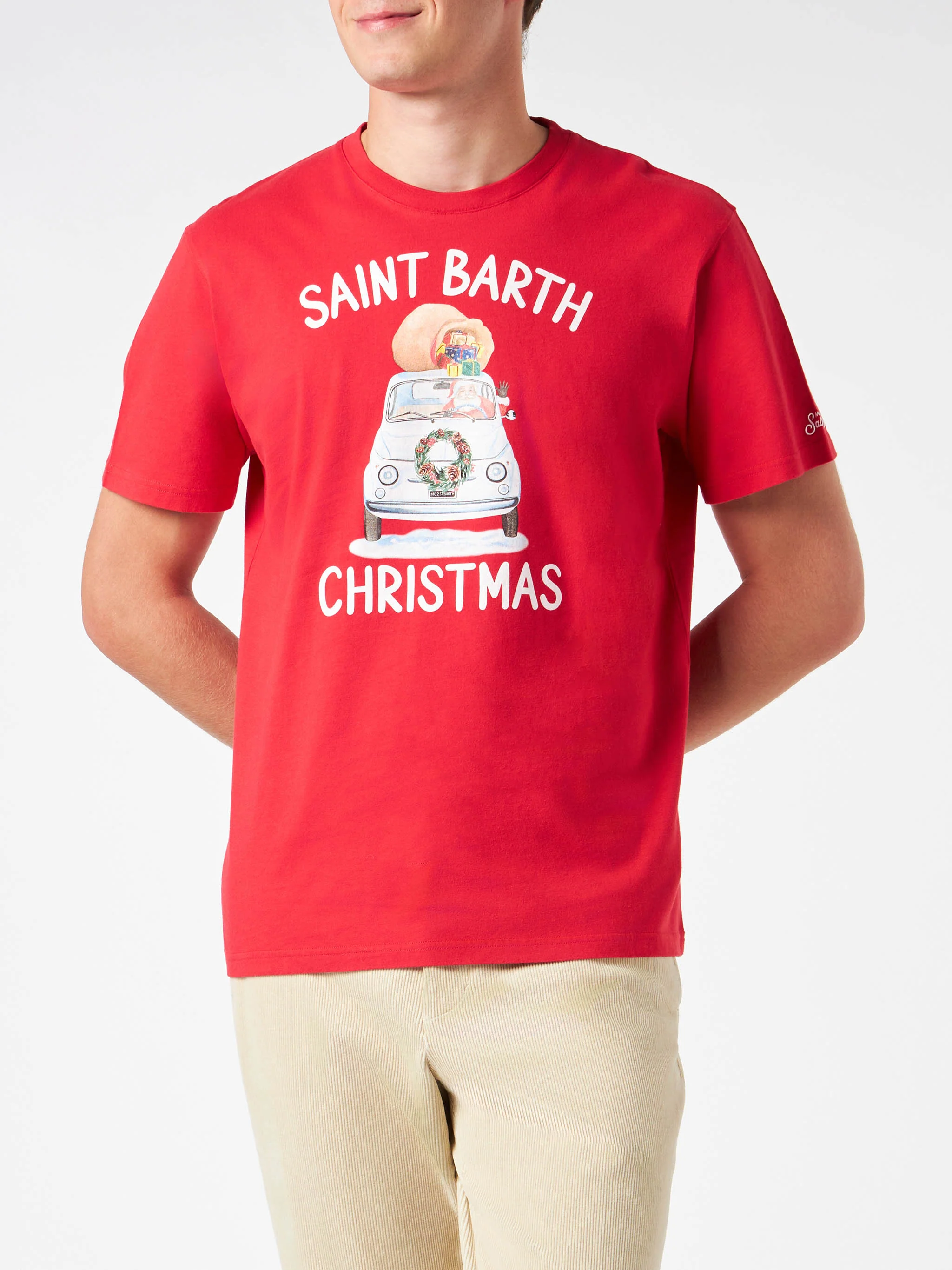 T-shirt Arnott Natale St. Barth rosso - Image 3