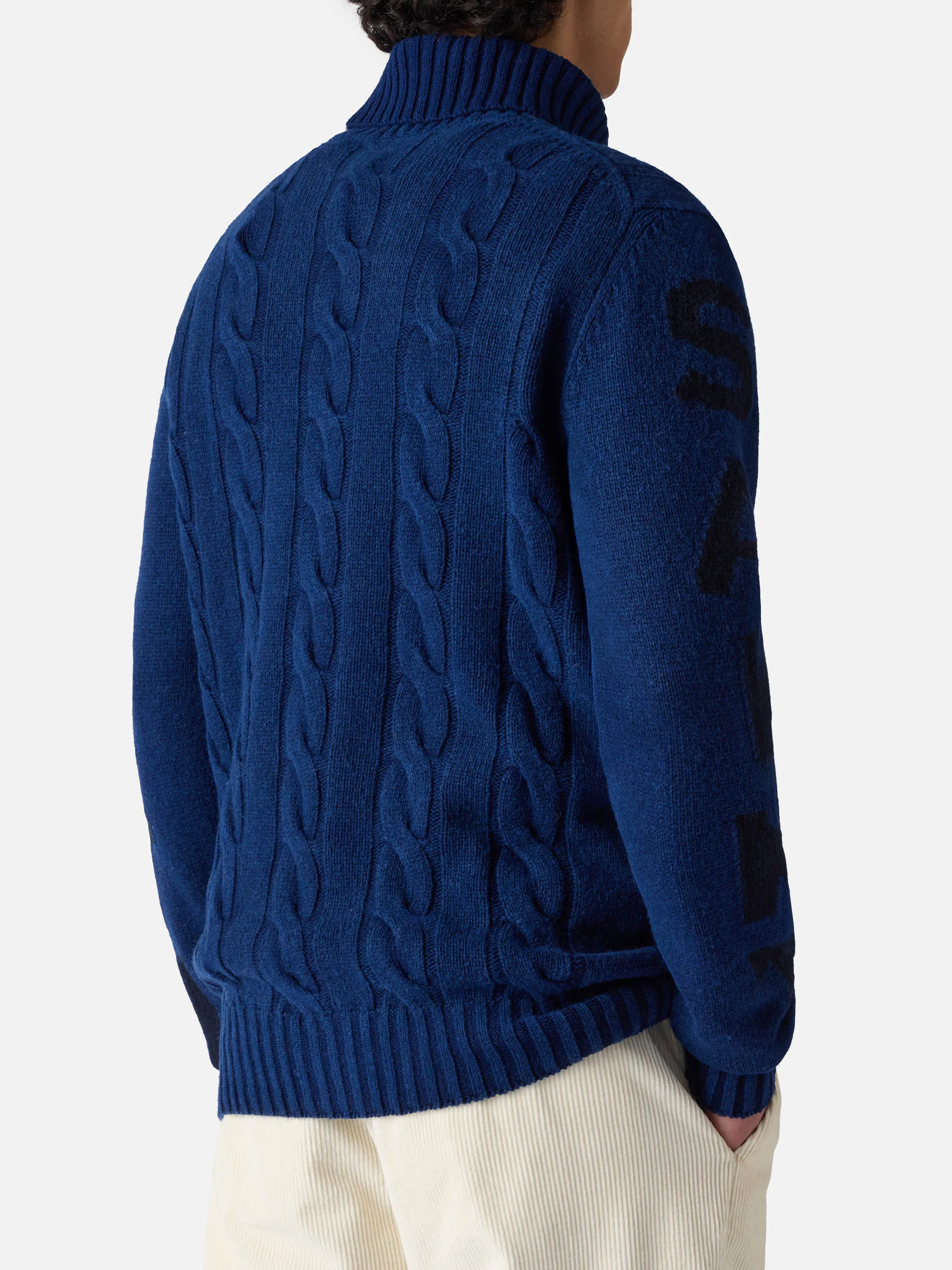 Dolcevita Fisherman trecce effetto vintage blu - Image 3
