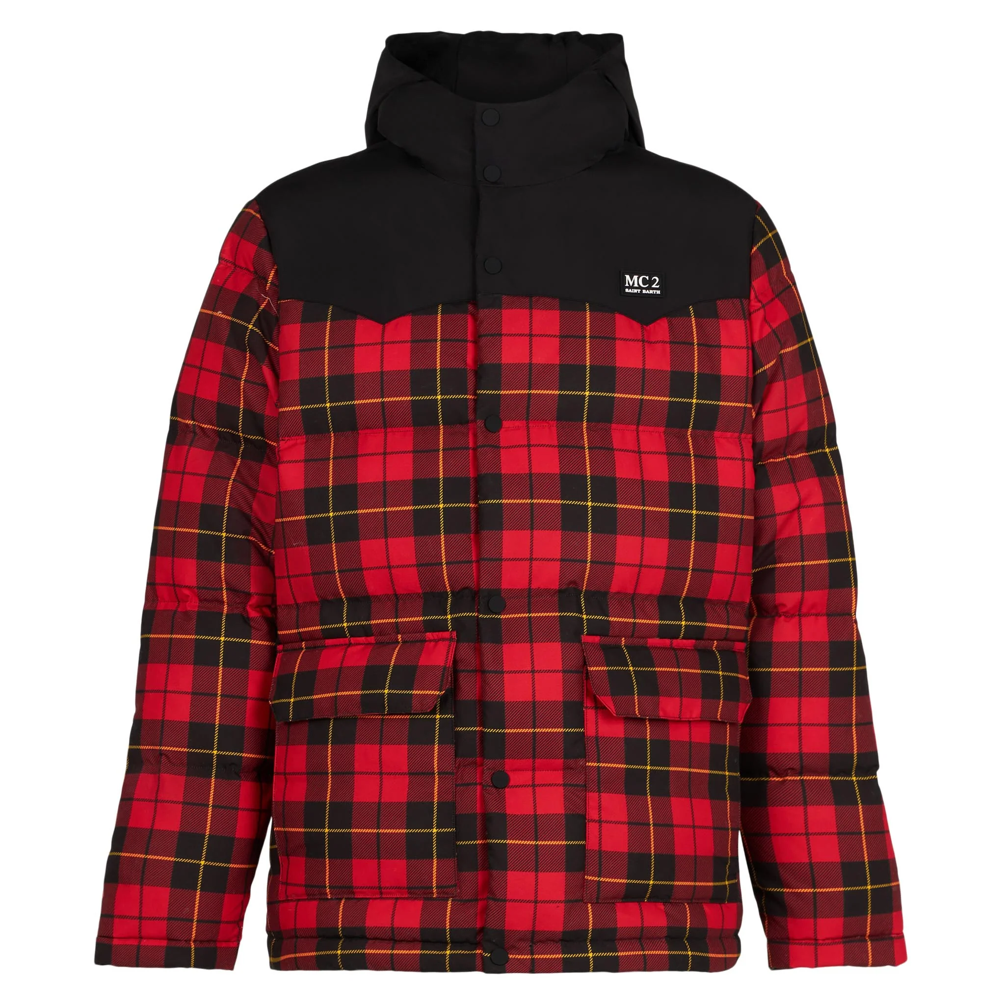 Piumino Baxter Tex stampa tartan rosso - Image 4