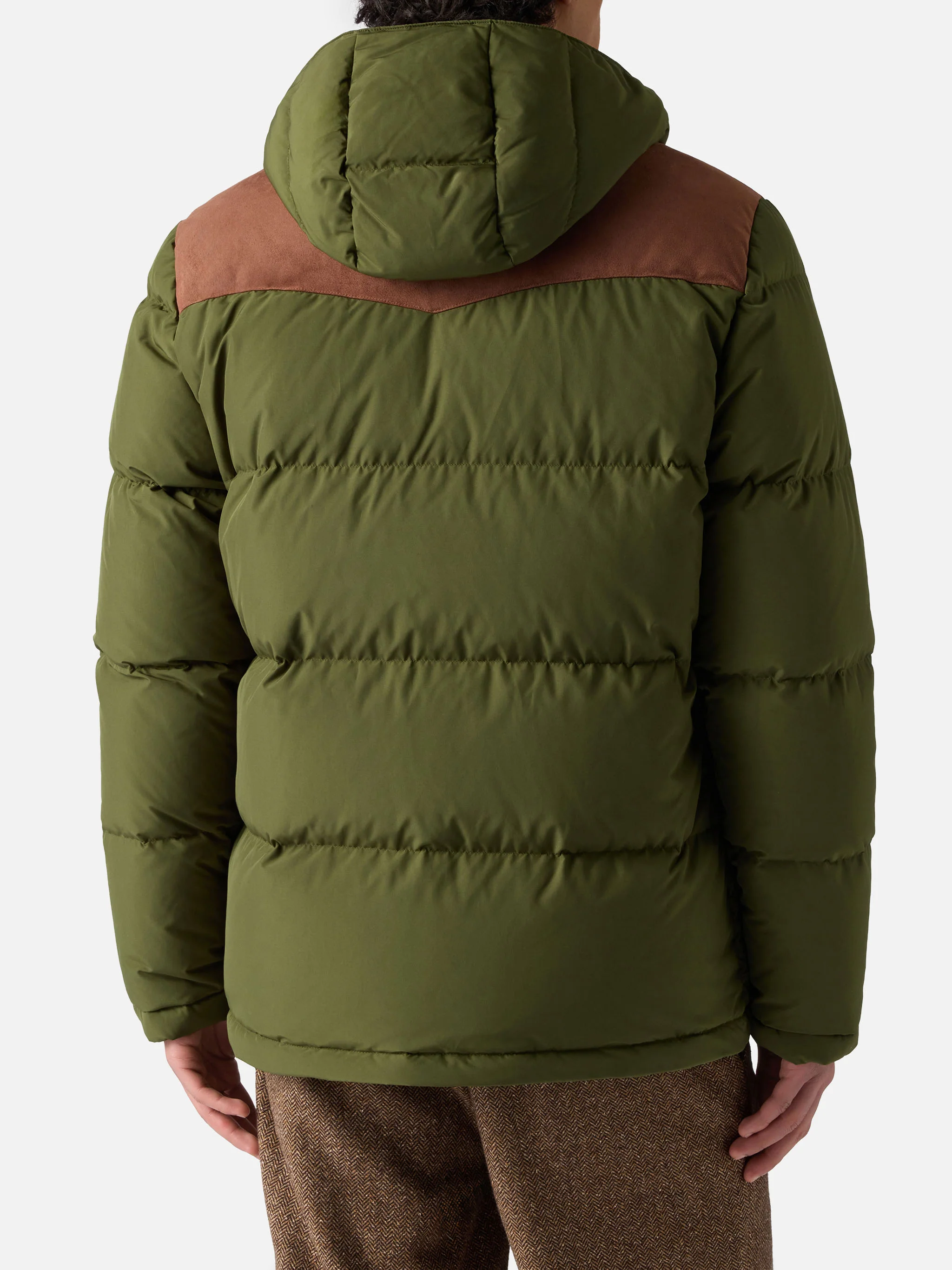 Piumino Baxter verde militare con cappuccio - Image 4
