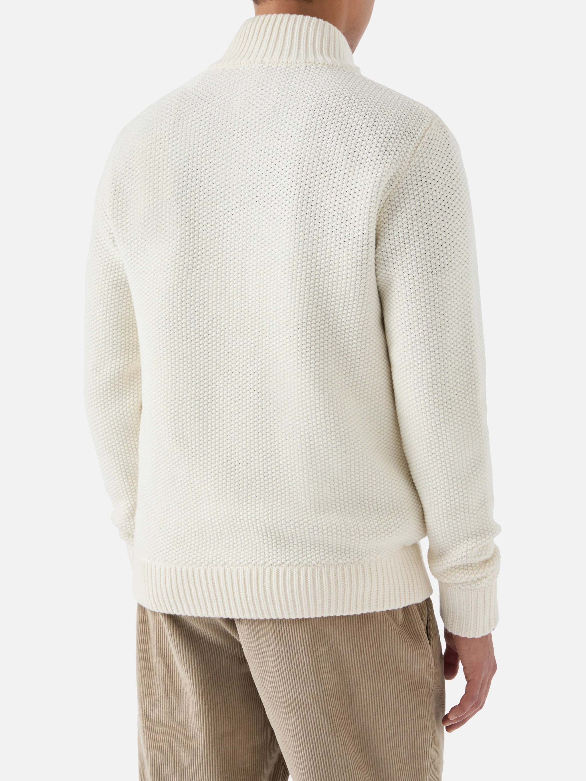 Bomber in maglia Anermatt con tasche in feltro - Image 3