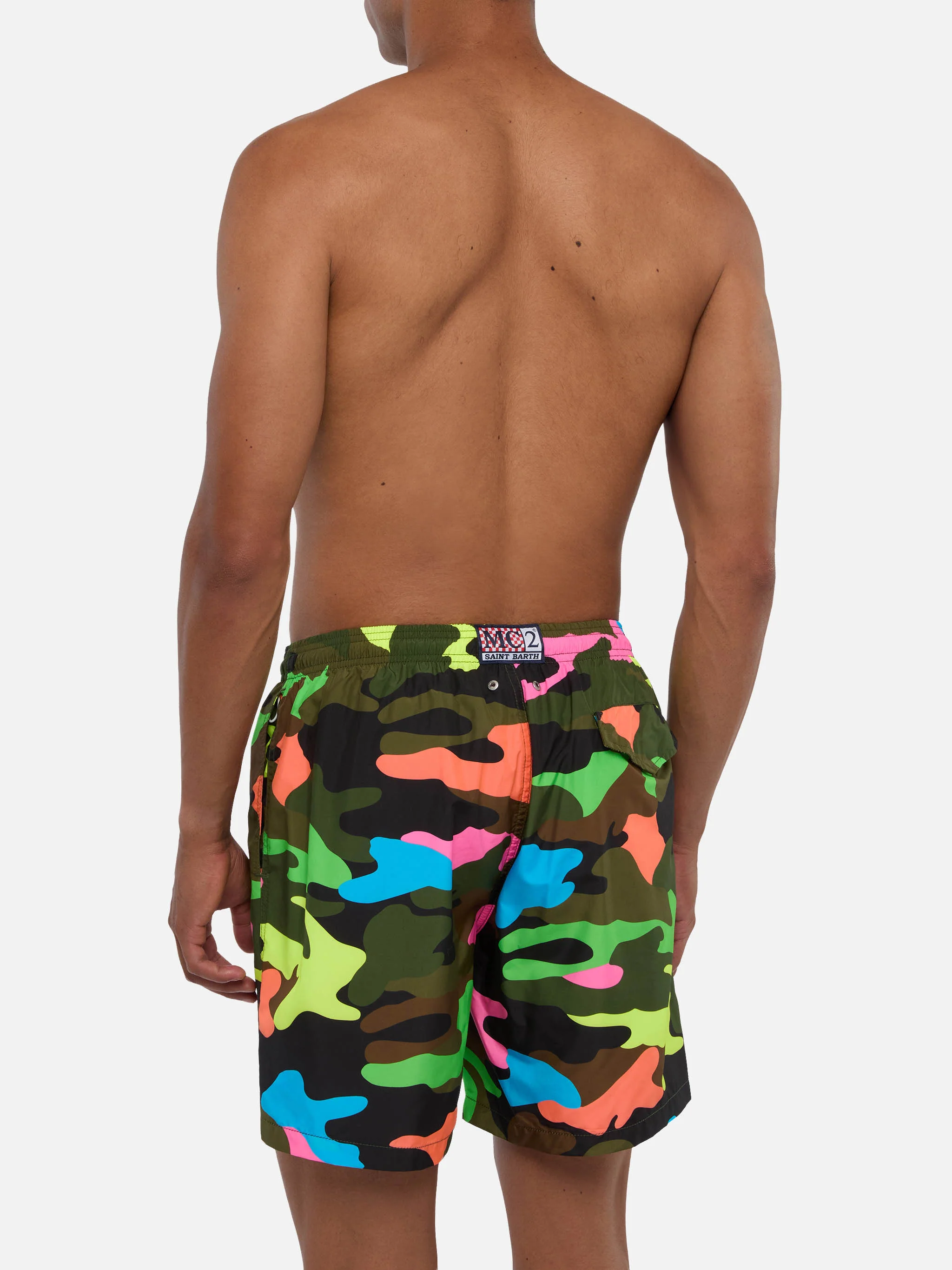 Costume mare Lighting stampa camouflage fluo - Image 5