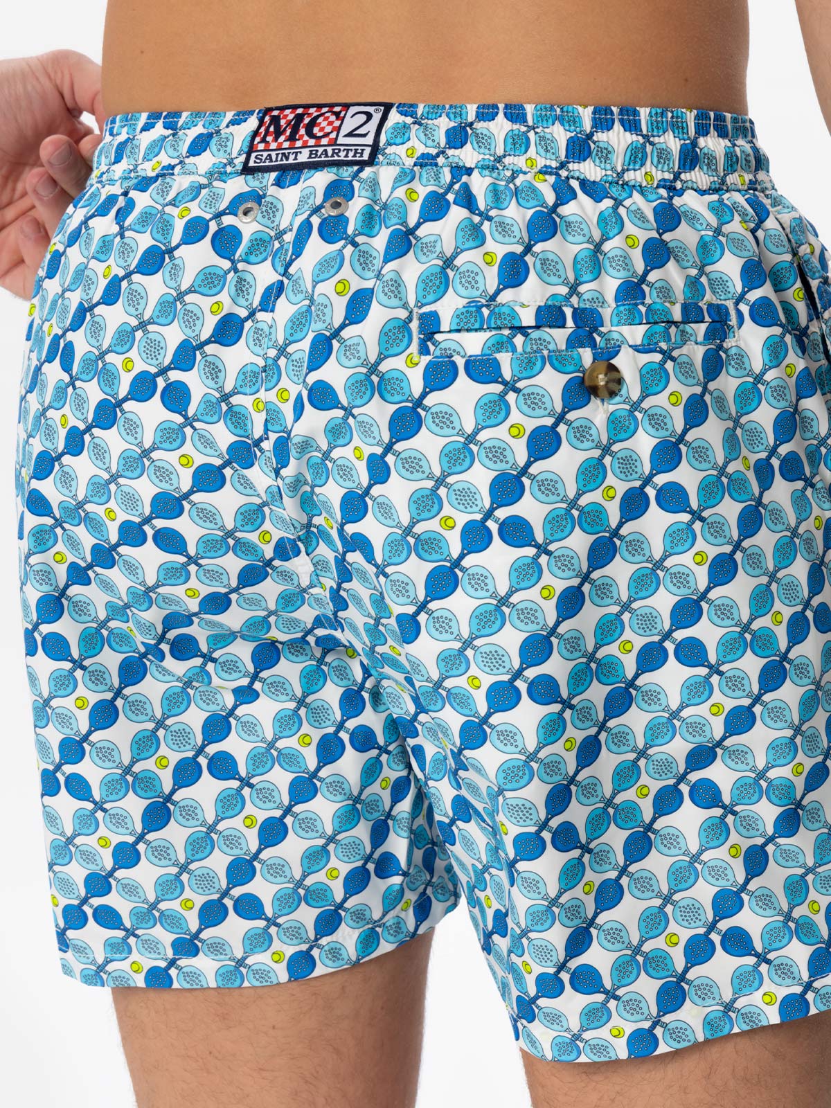 Costume mare Lighting stampa racchette padel - Image 4