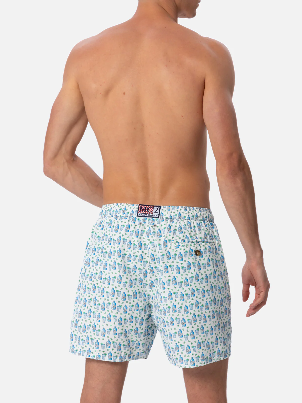 Costume da bagno in tessuto leggero con stampa cocktail gin tonic - Image 5