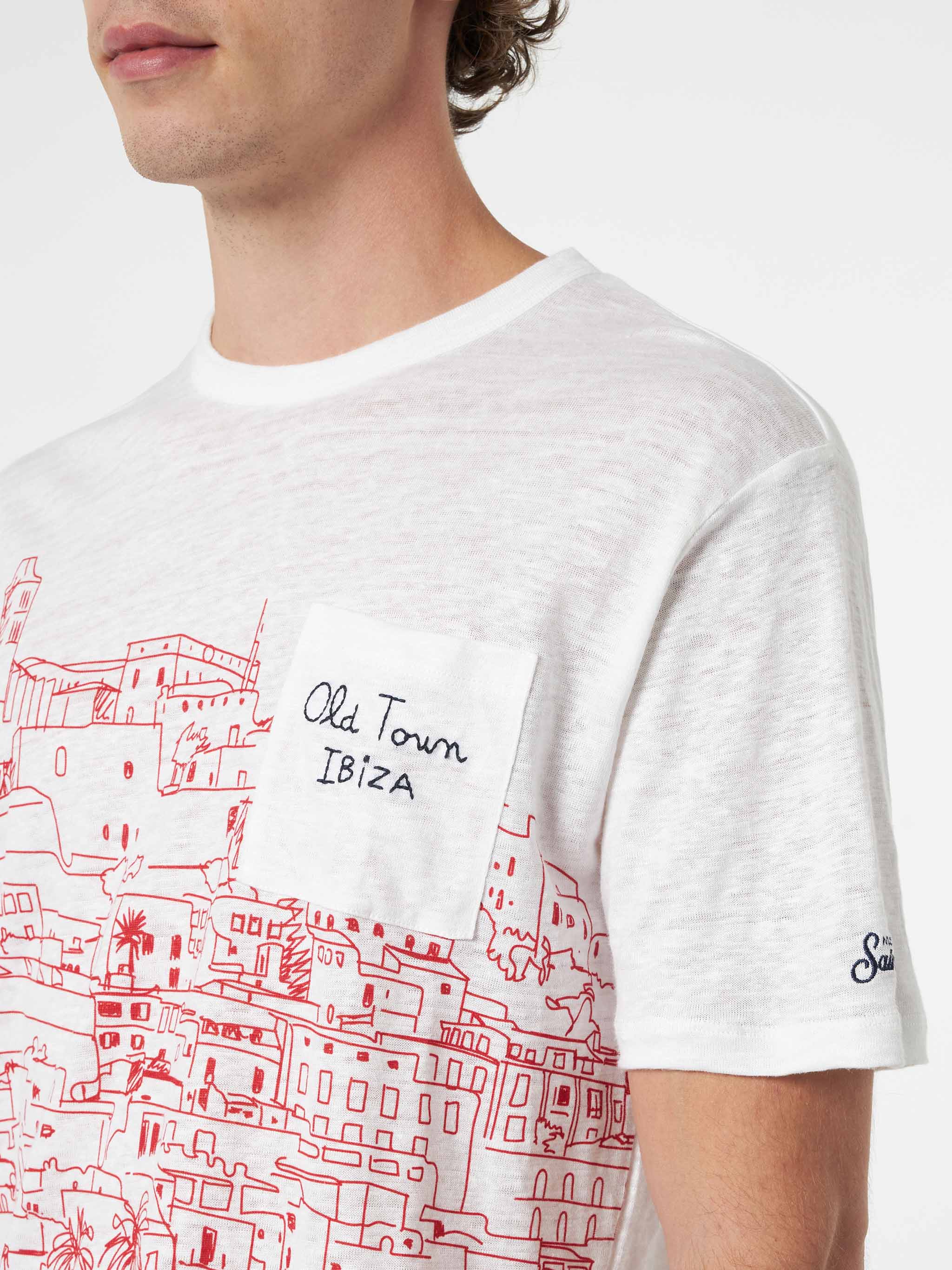 T-shirt Ecstasea in lino jersey con stampa Ibiza - Image 2