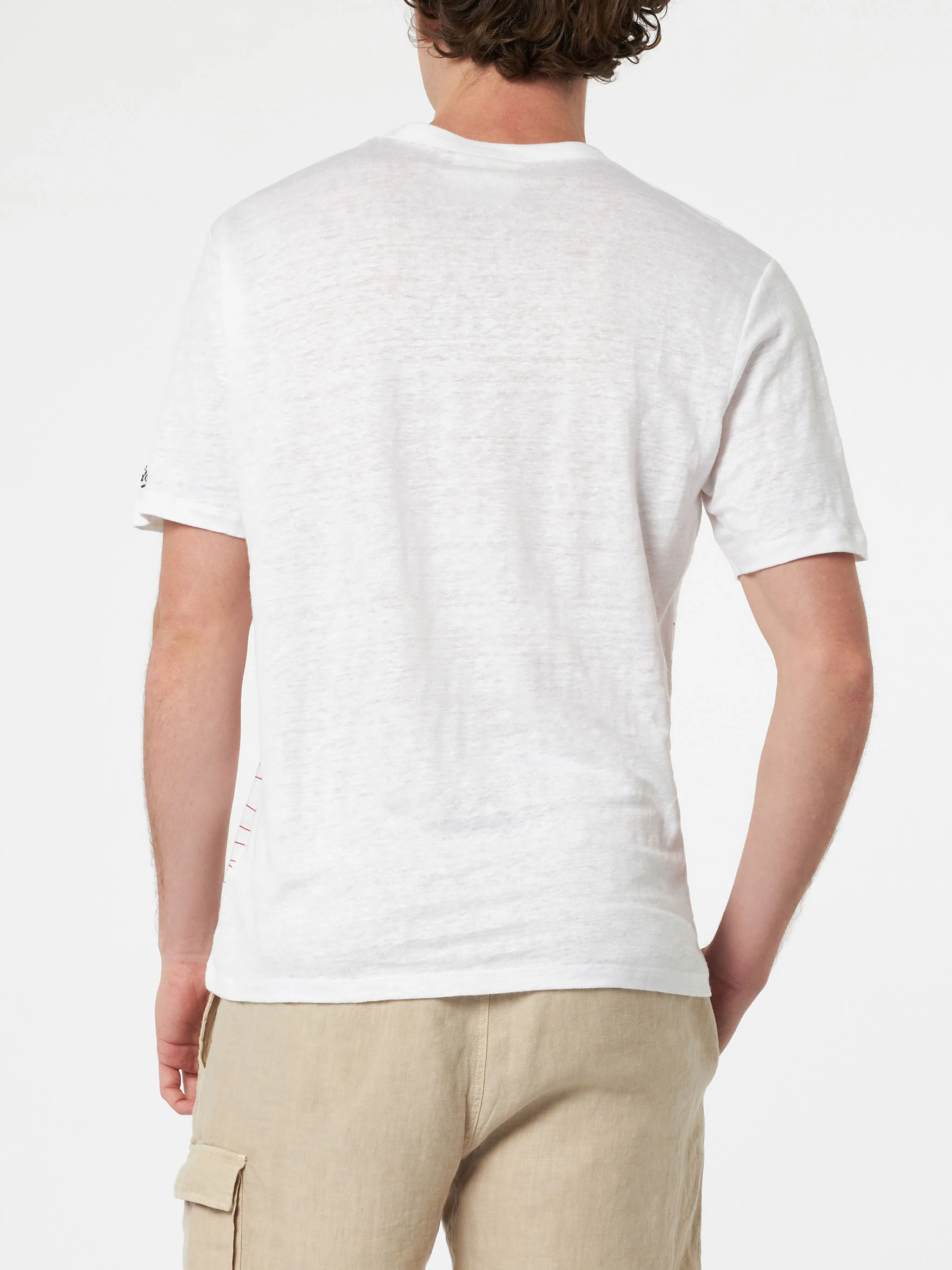 T-shirt Ecstasea in lino jersey con stampa Ibiza - Image 4