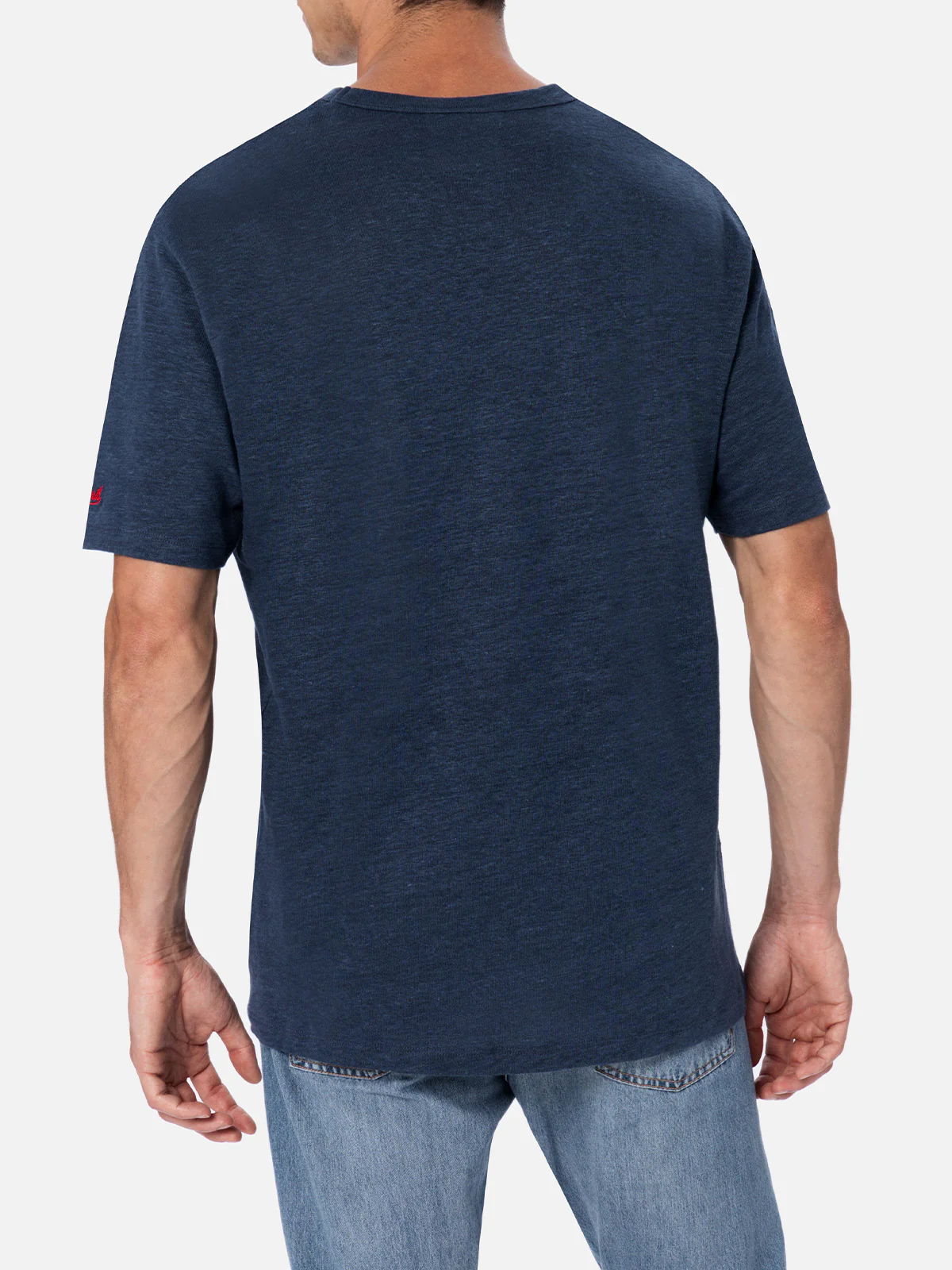 T-shirt Ecstasea in lino jersey con stampa e ricamo - Image 4
