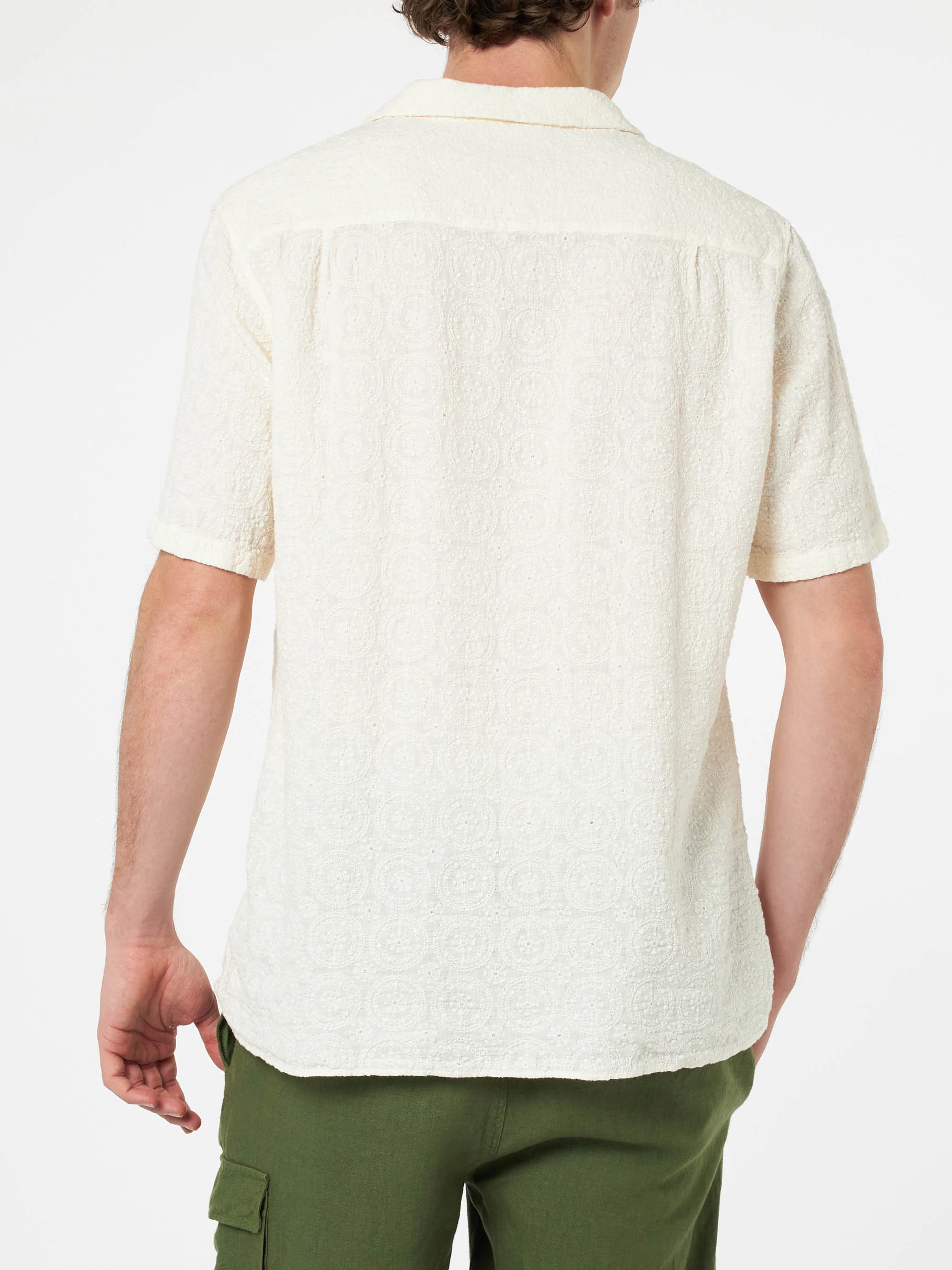 Camicia Kalea in lino con ricamo floreale - Image 3