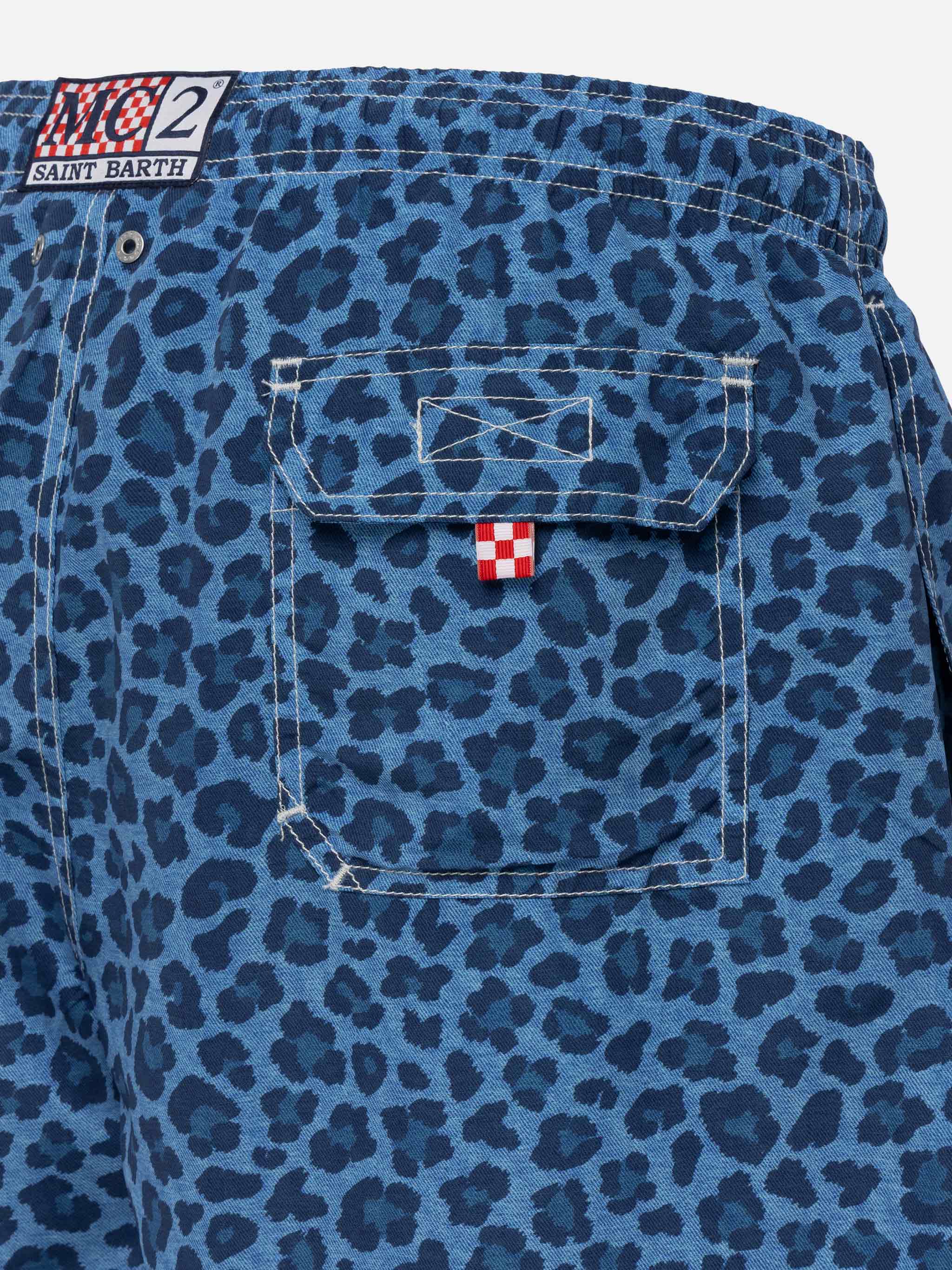 Costume Gustavia stampa animalier denim - Image 4