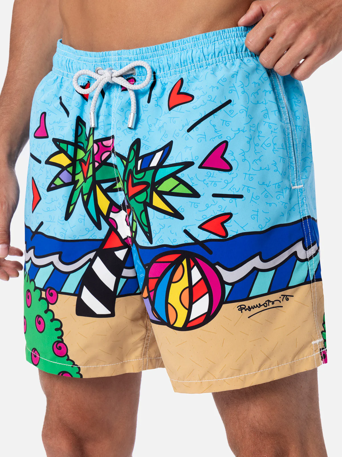 Costume Gustavia con stampa piazzata Romero Britto Miami Beach | Special Edition - Image 4