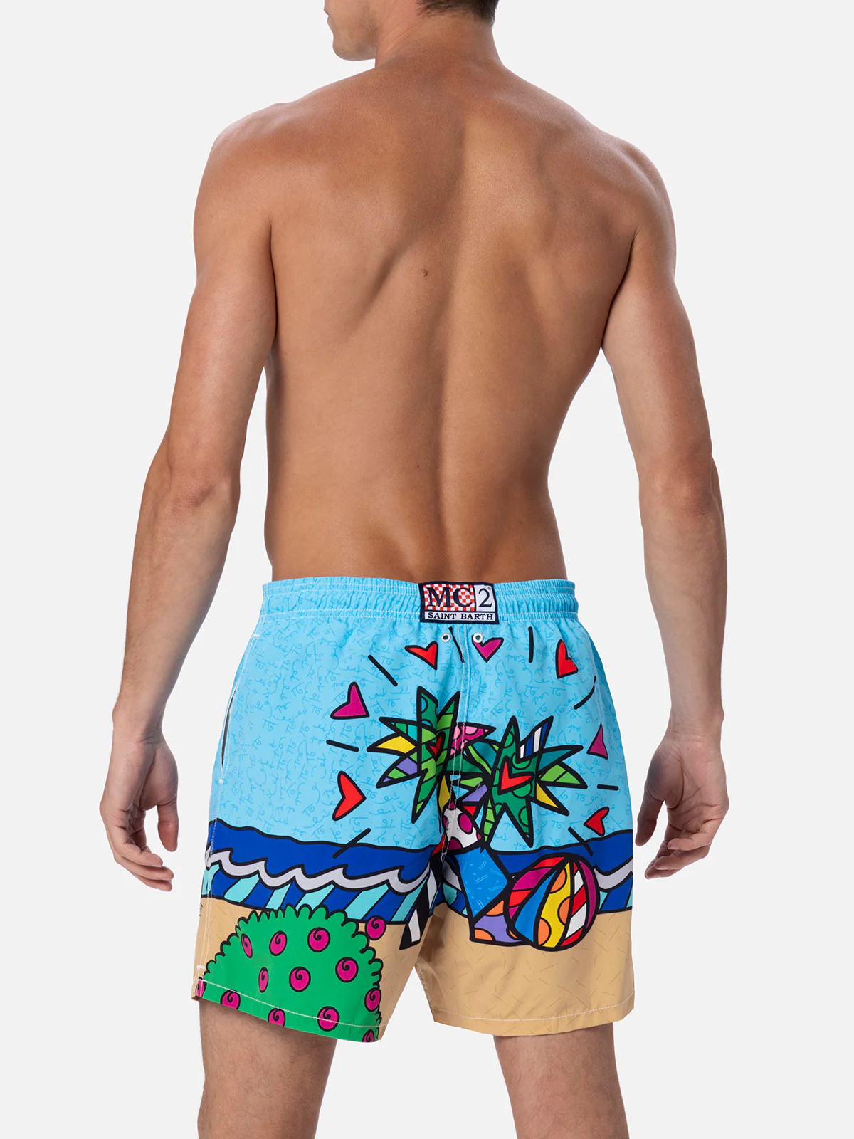 Costume Gustavia con stampa piazzata Romero Britto Miami Beach | Special Edition - Image 5