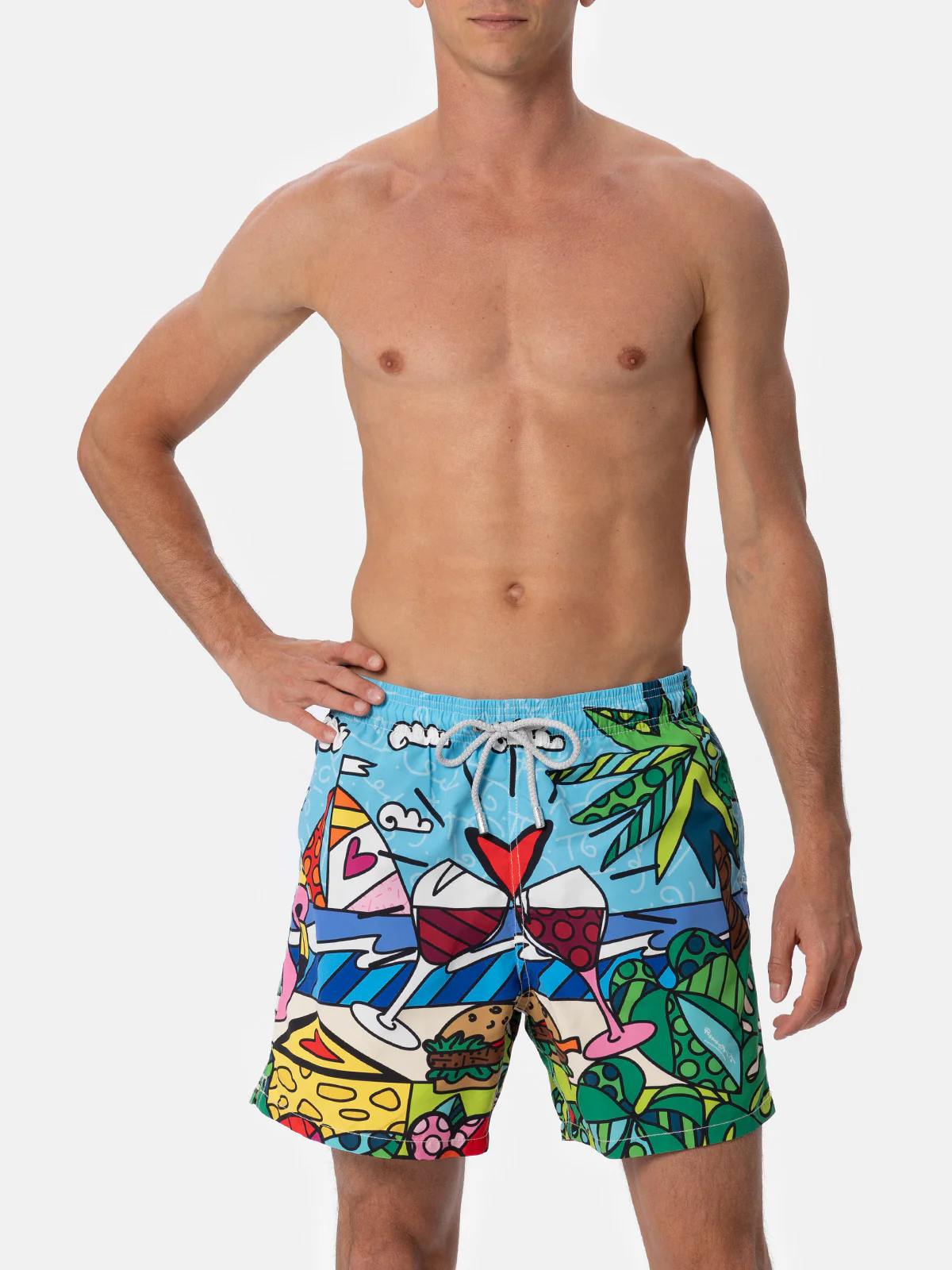 Costume Gustavia con stampa piazzata Romero Britto Very Miami | Special Edition - Image 4