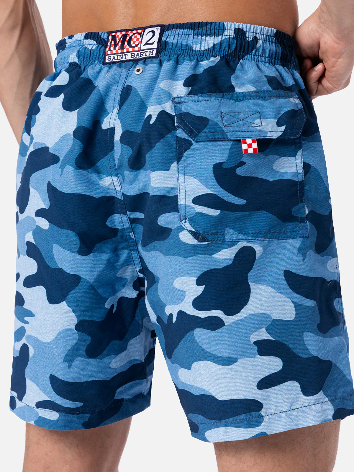Costume Gustavia con fantasia camouflage denim - Image 4