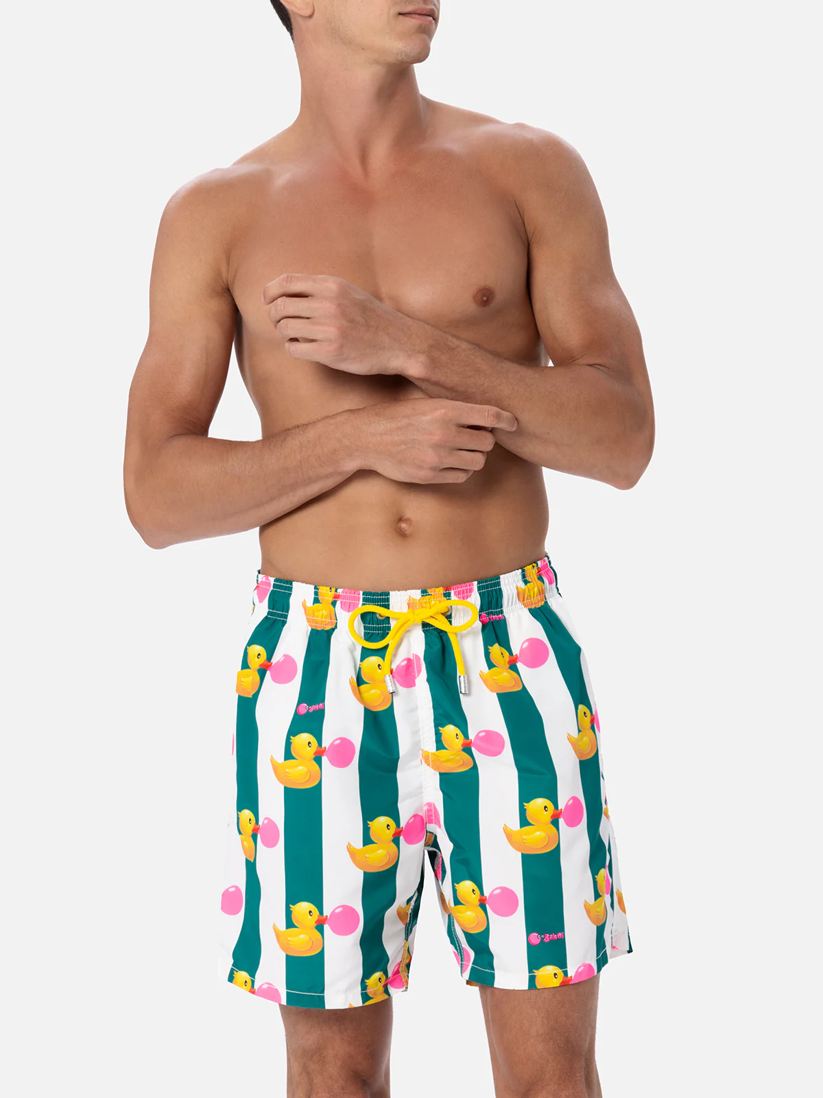 Costume da bagno da uomo Gustavia lunghezza media con stampa paperelle Big Babol | EDIZIONE SPECIALE BIG BABOL - Image 3