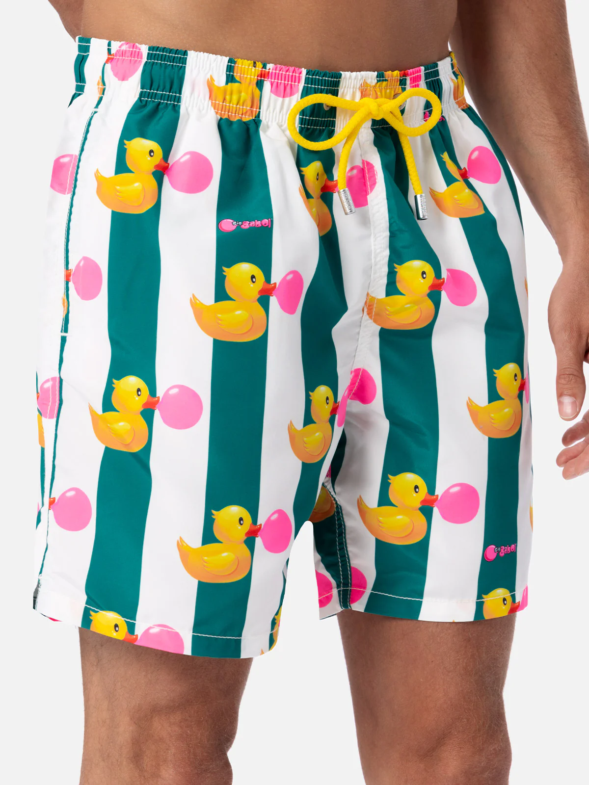 Costume da bagno da uomo Gustavia lunghezza media con stampa paperelle Big Babol | EDIZIONE SPECIALE BIG BABOL - Image 4