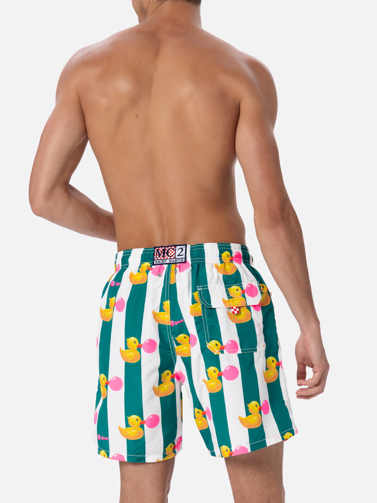 Costume da bagno da uomo Gustavia lunghezza media con stampa paperelle Big Babol | EDIZIONE SPECIALE BIG BABOL - Image 5