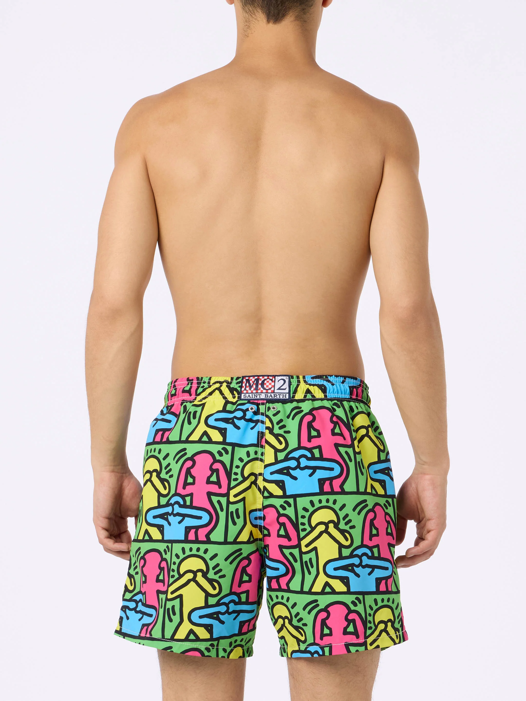 Costume Gustavia con stampa piazzata Keith Haring People | Special Edition - Image 4