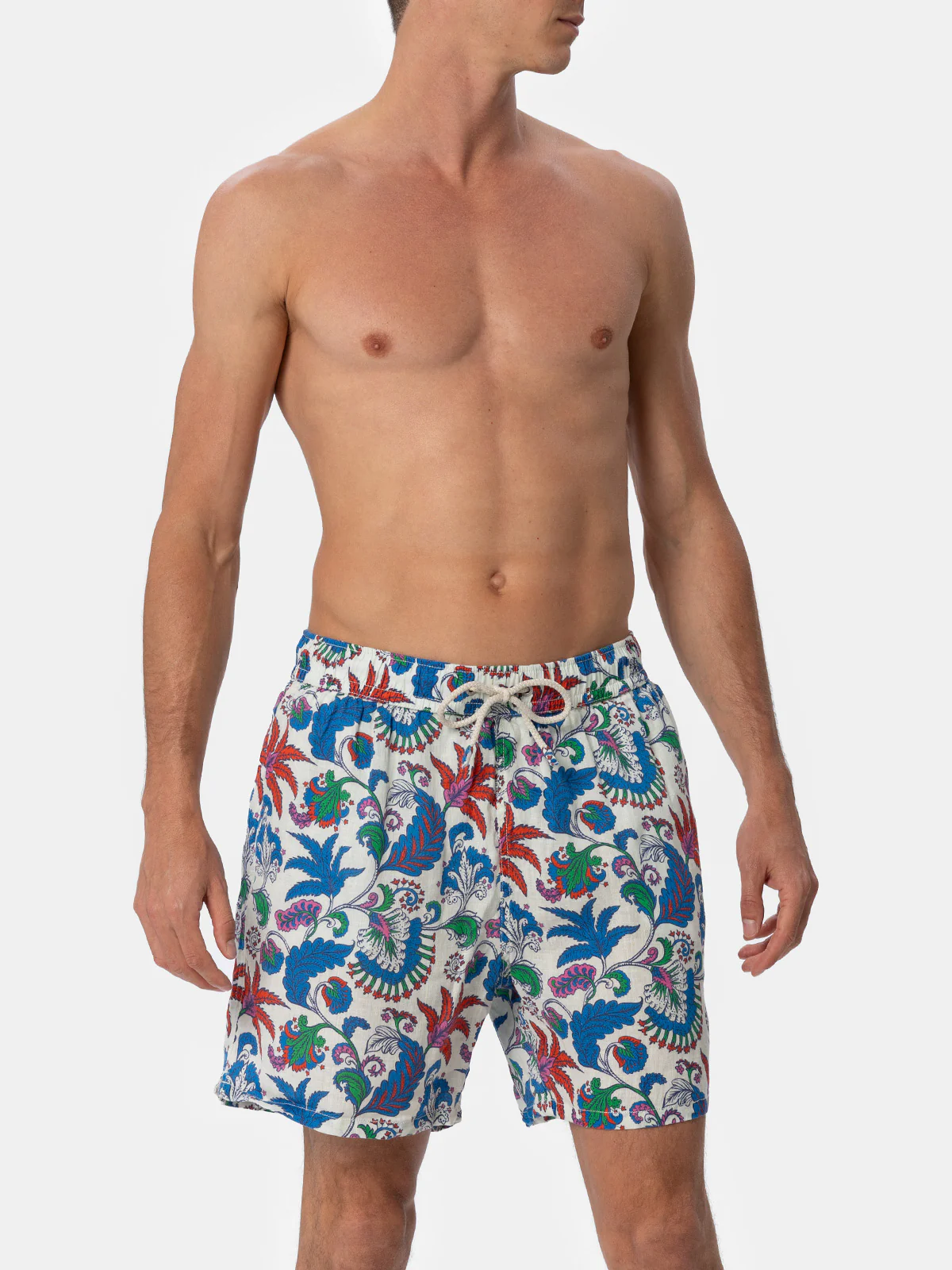 Costume Gustavia in lino fantasia floreale - Image 4