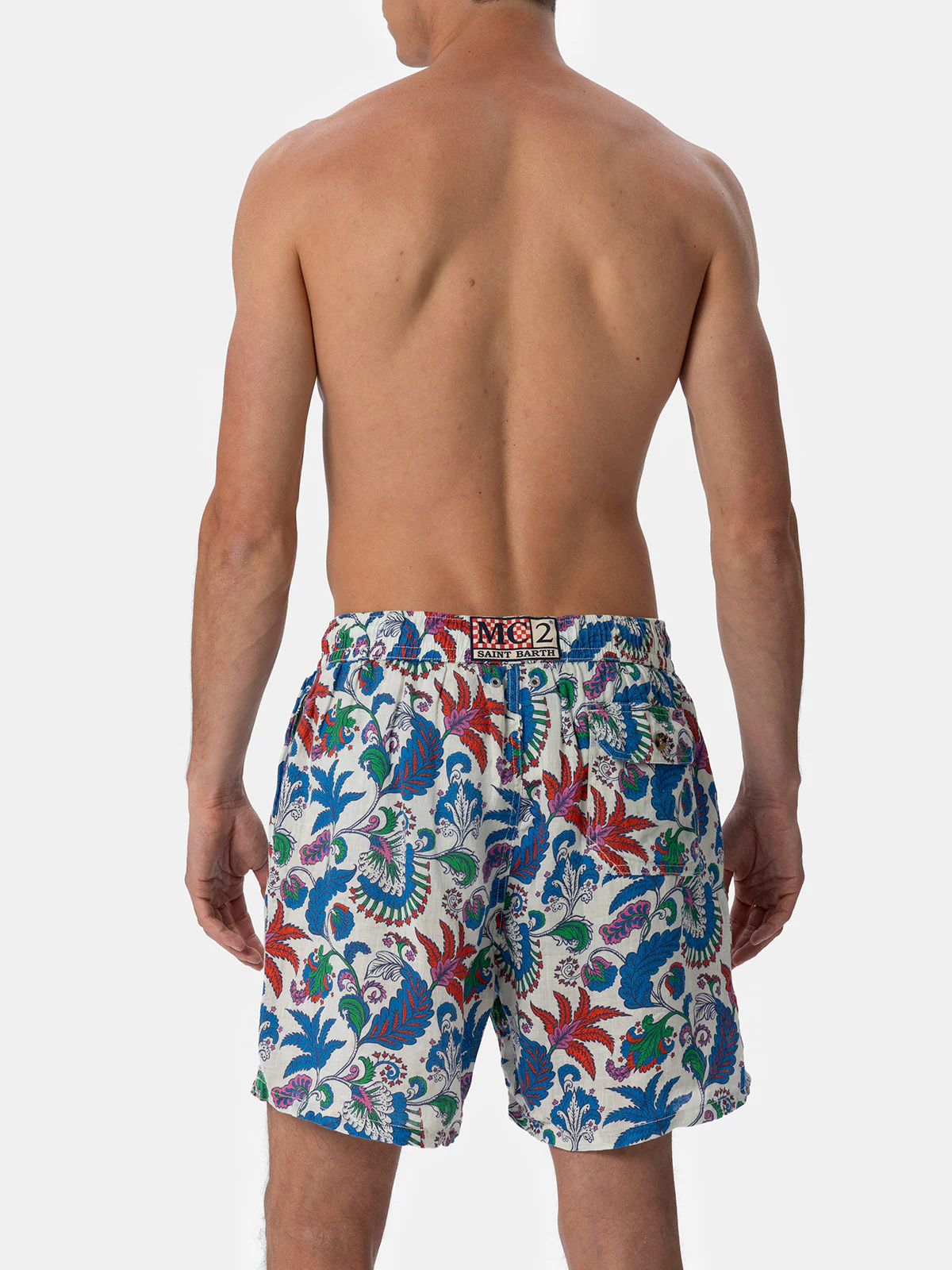 Costume Gustavia in lino fantasia floreale - Image 5