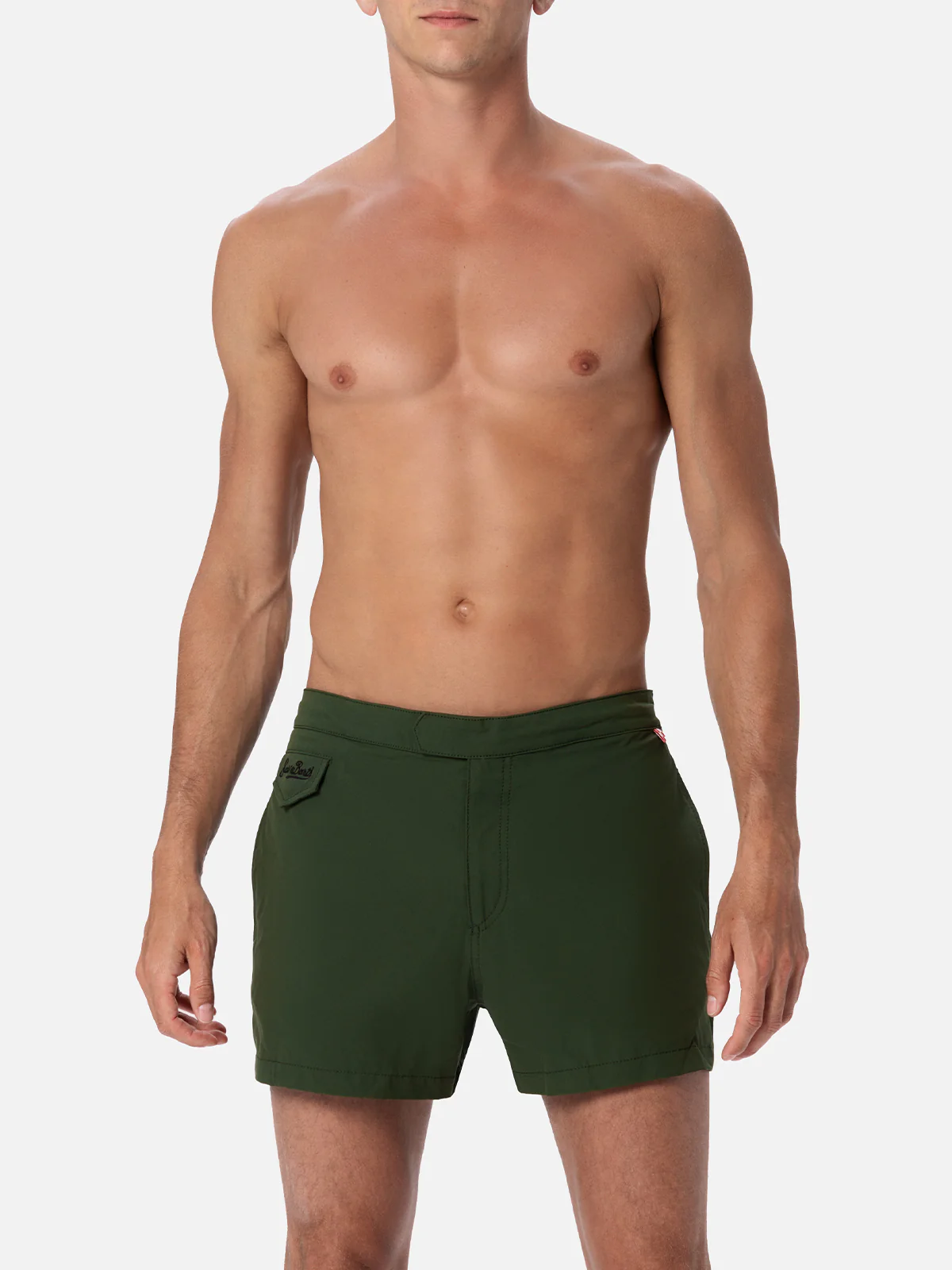 Costume Harrys in tessuto tecnico verde militare - Image 3