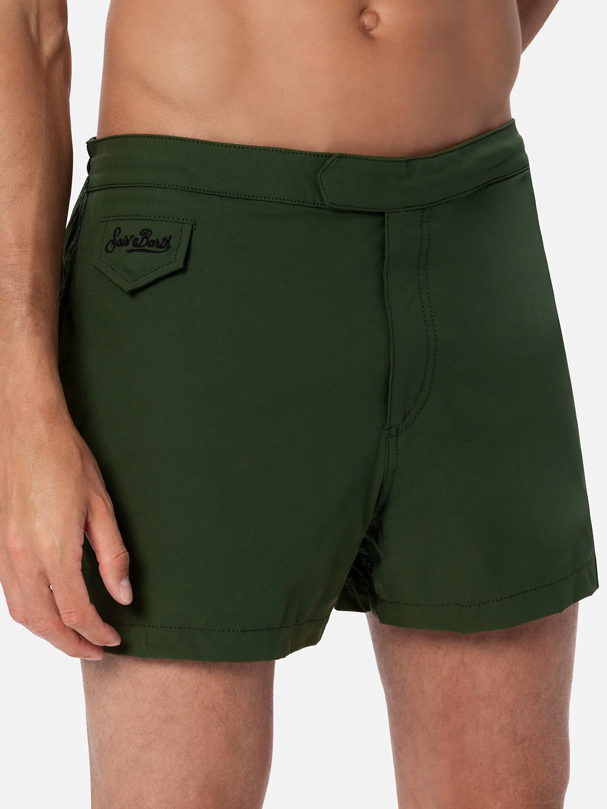 Costume Harrys in tessuto tecnico verde militare - Image 4